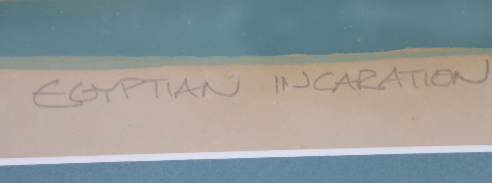 Framed Numbered Egyptian Lithograph - 8