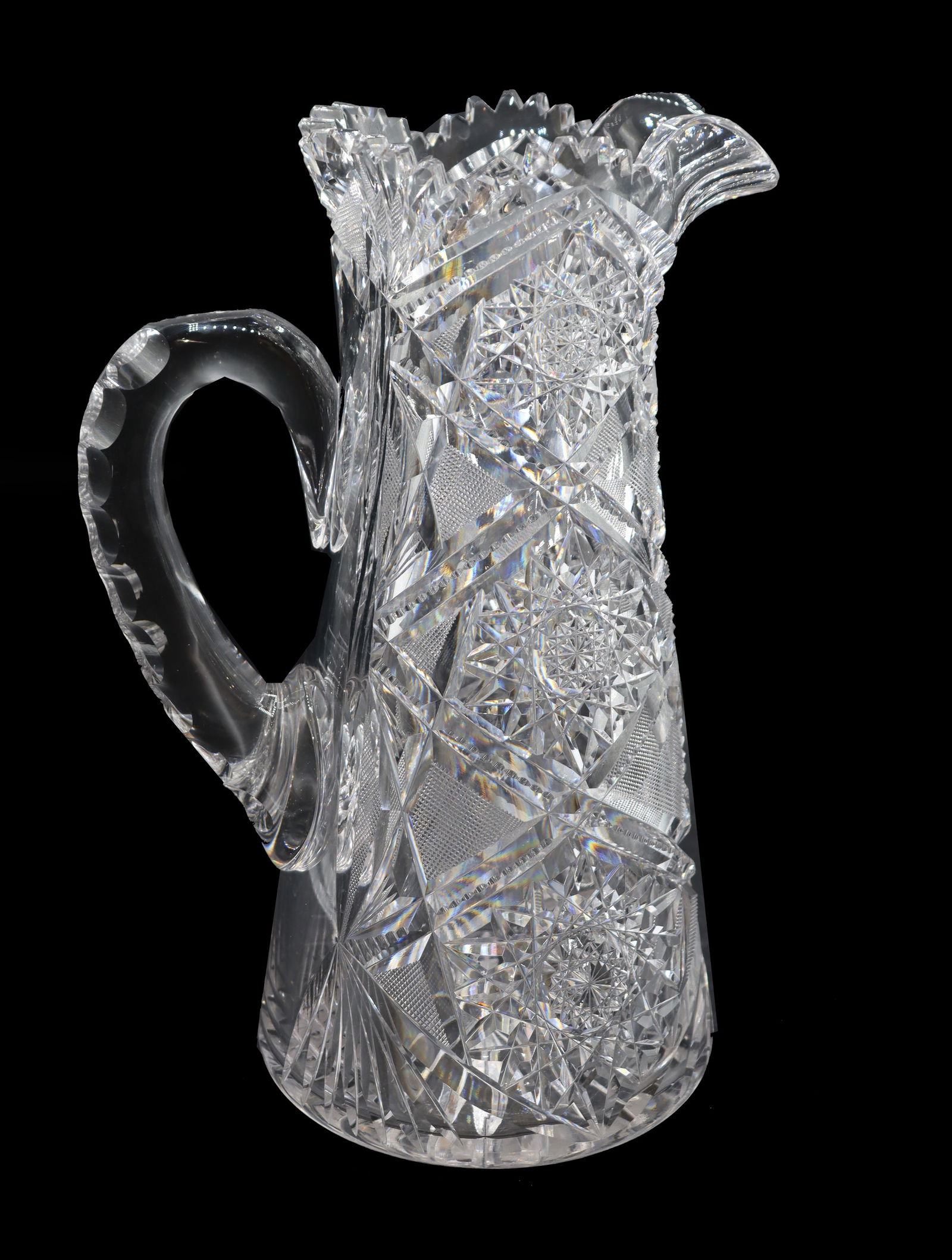 American Brilliant Period Cut Crystal Pitcher (1 of 10)