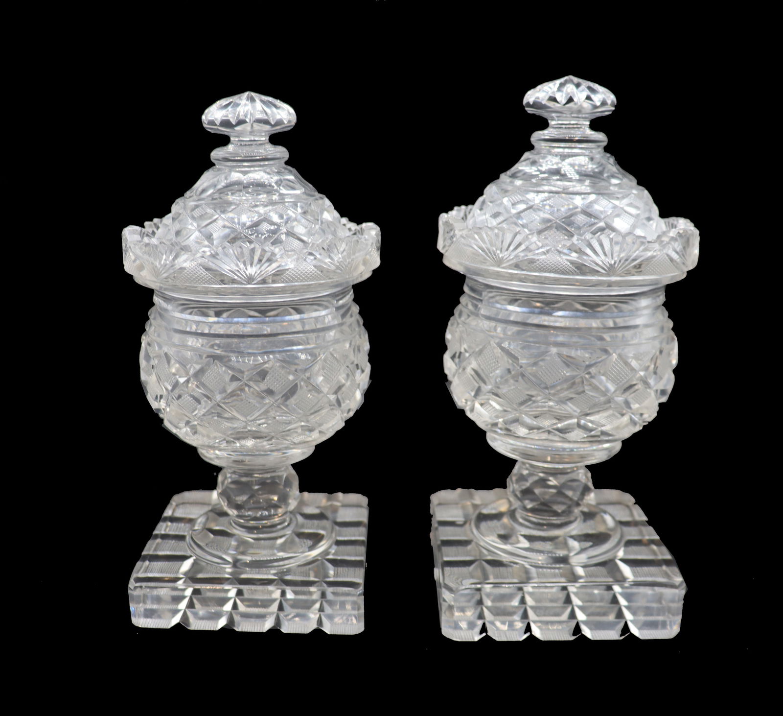 (2) Matching Cut Crystal Bonbonnieres (1 of 19)