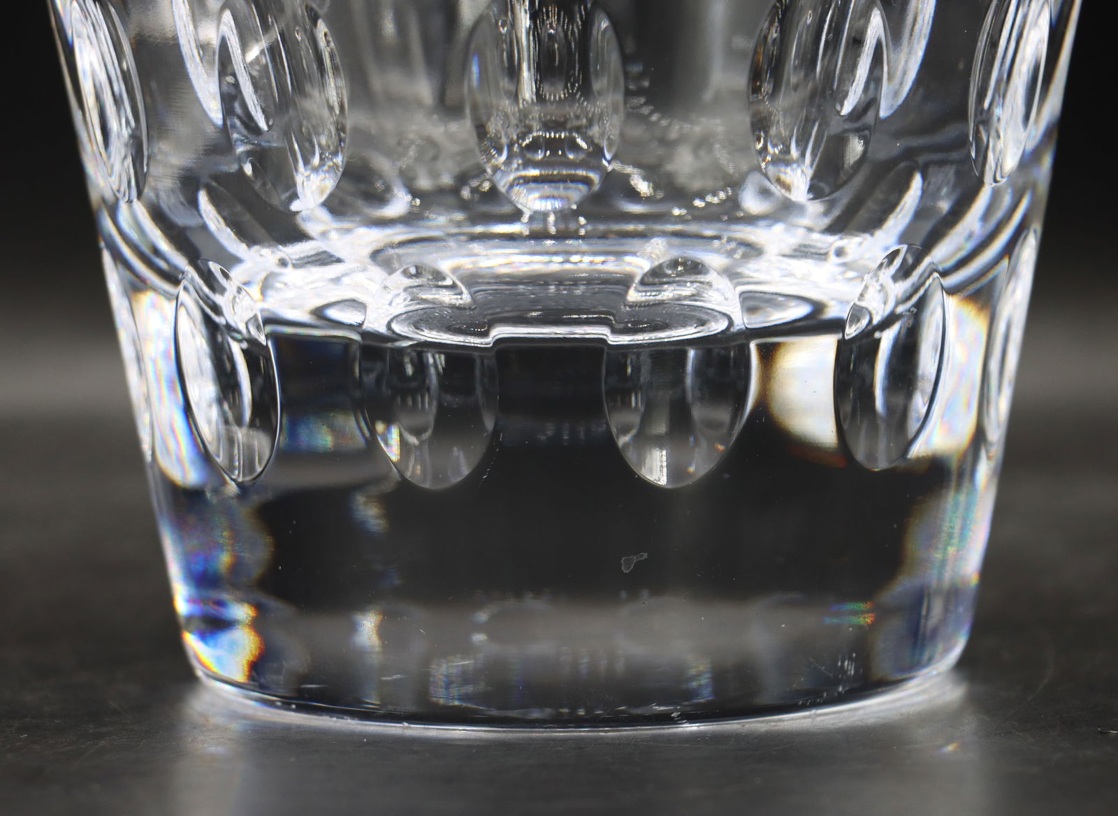 Tall Bubble Pattern Crystal Vase - 11