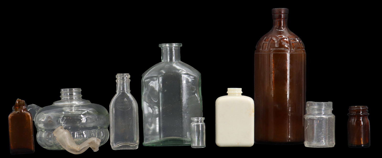 (10) Various Depression Era and Later Glass Bottles - AS IS (1 of 13)