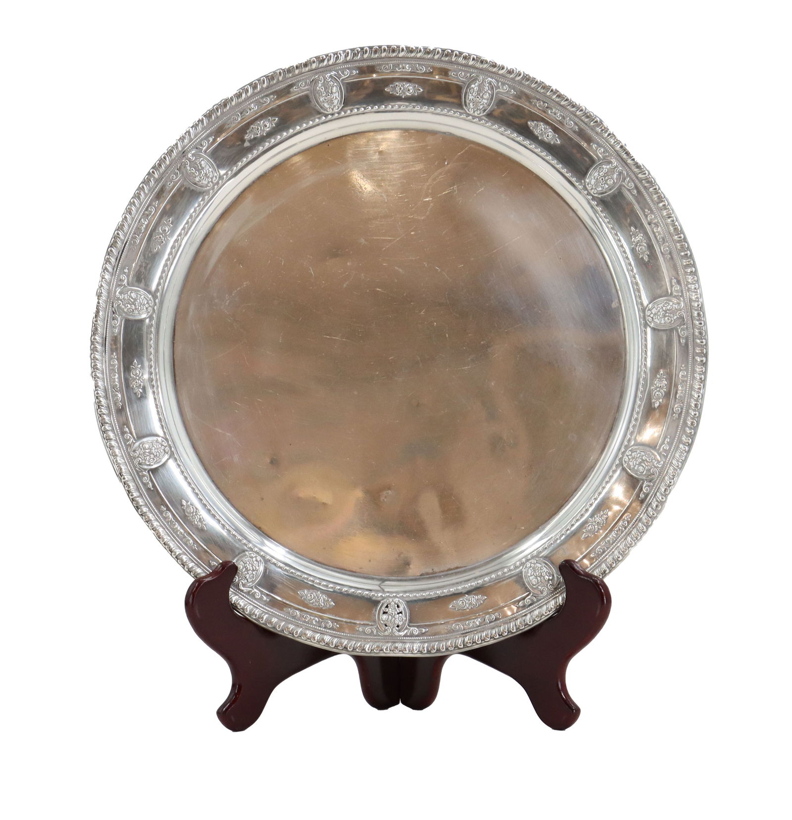 Wallace Rose Point Sterling Silver Charger - 16.26 ozt. (1 of 10)