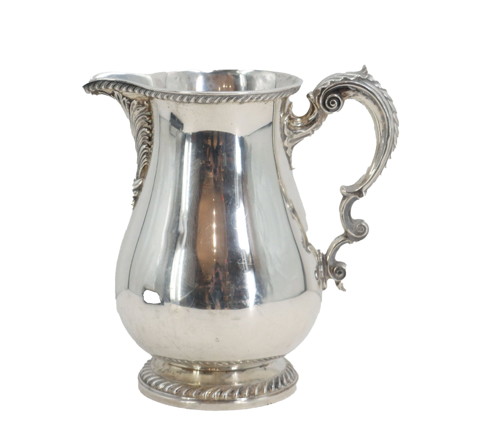 Gorham Sterling Silver 5 Pint Gadrooned Water Pitcher - 44.445 ozt. (1 of 18)