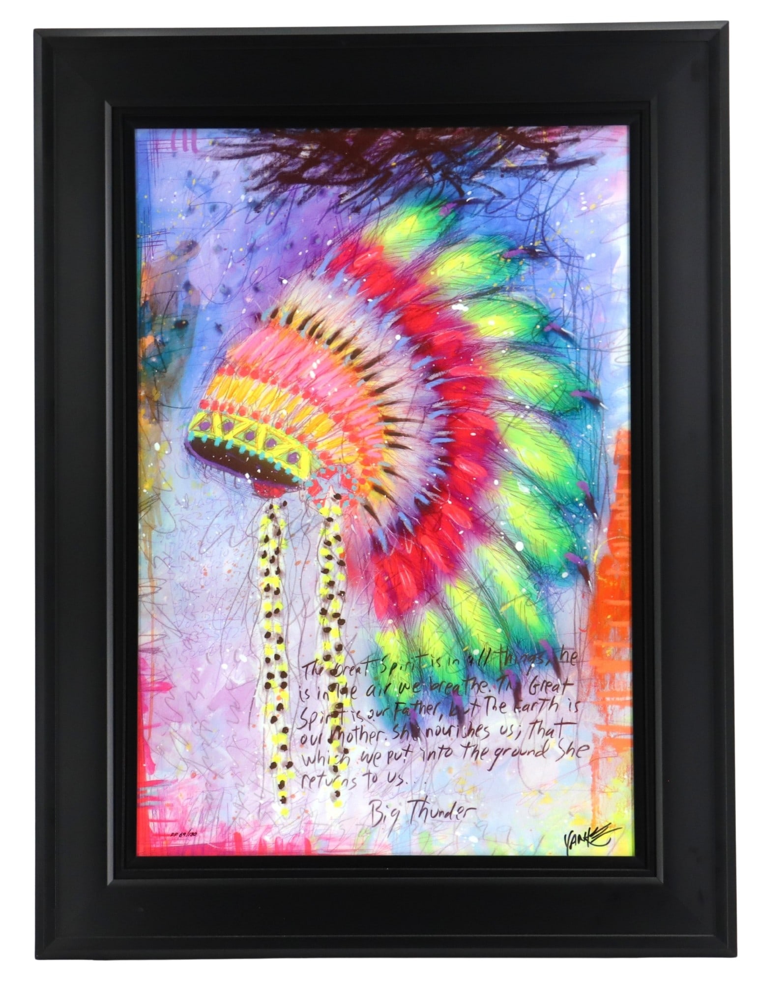 Tim Yanke (Born 1962) American, Dye Sublimation on Aluminum "Big Thunder" (1 of 12)