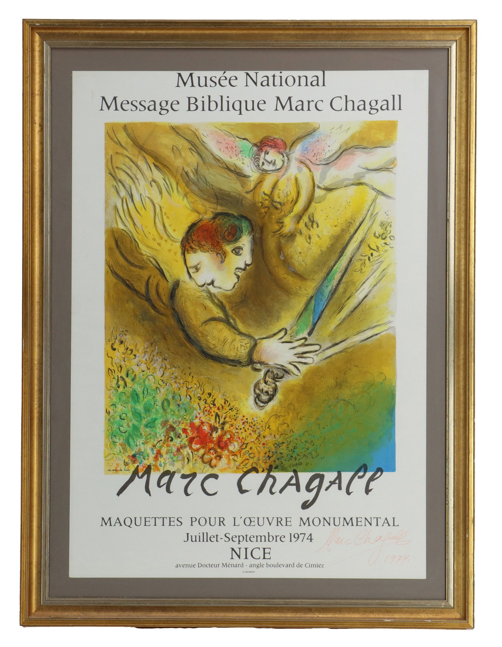 Marc Chagall (1887-1985) Russian/French, Signed 1974 Museum Lithograph Poster (1 of 11)