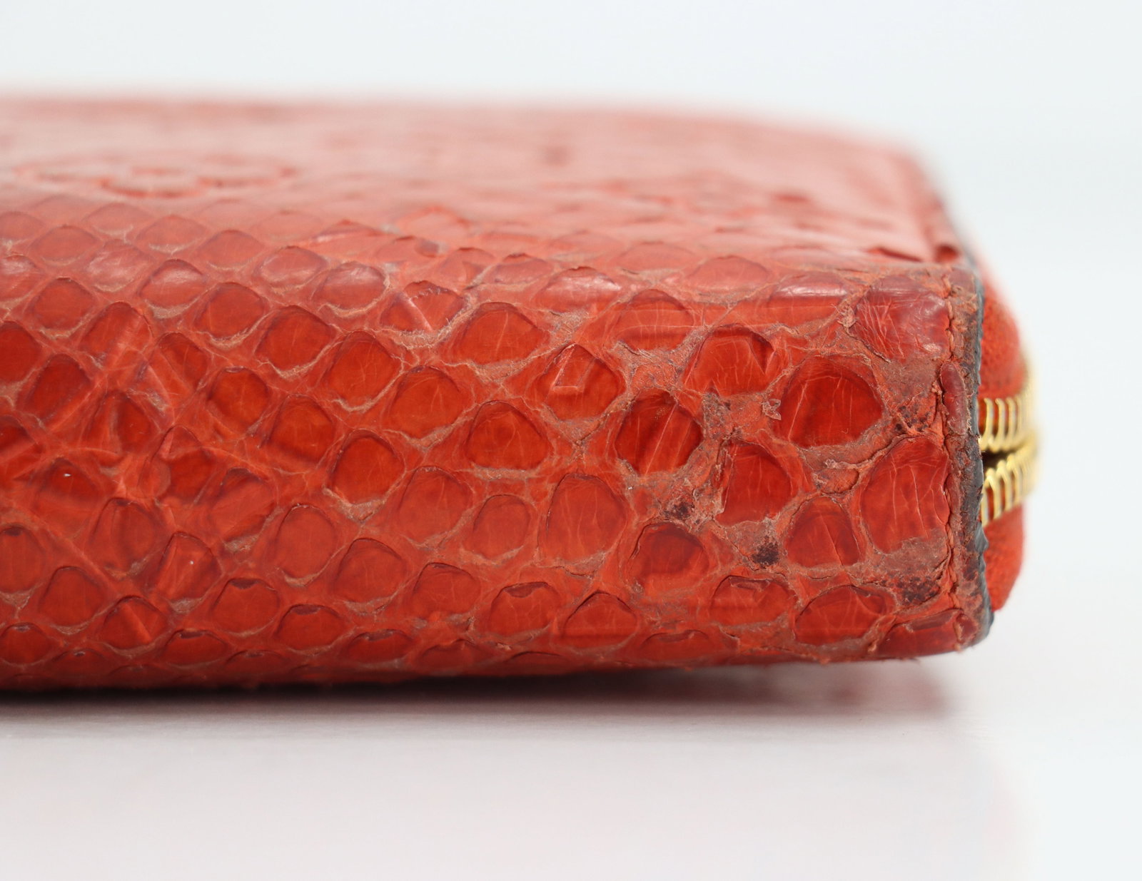 Exotic Red Python Leather Louis Vuitton Zippy Wallet - 12