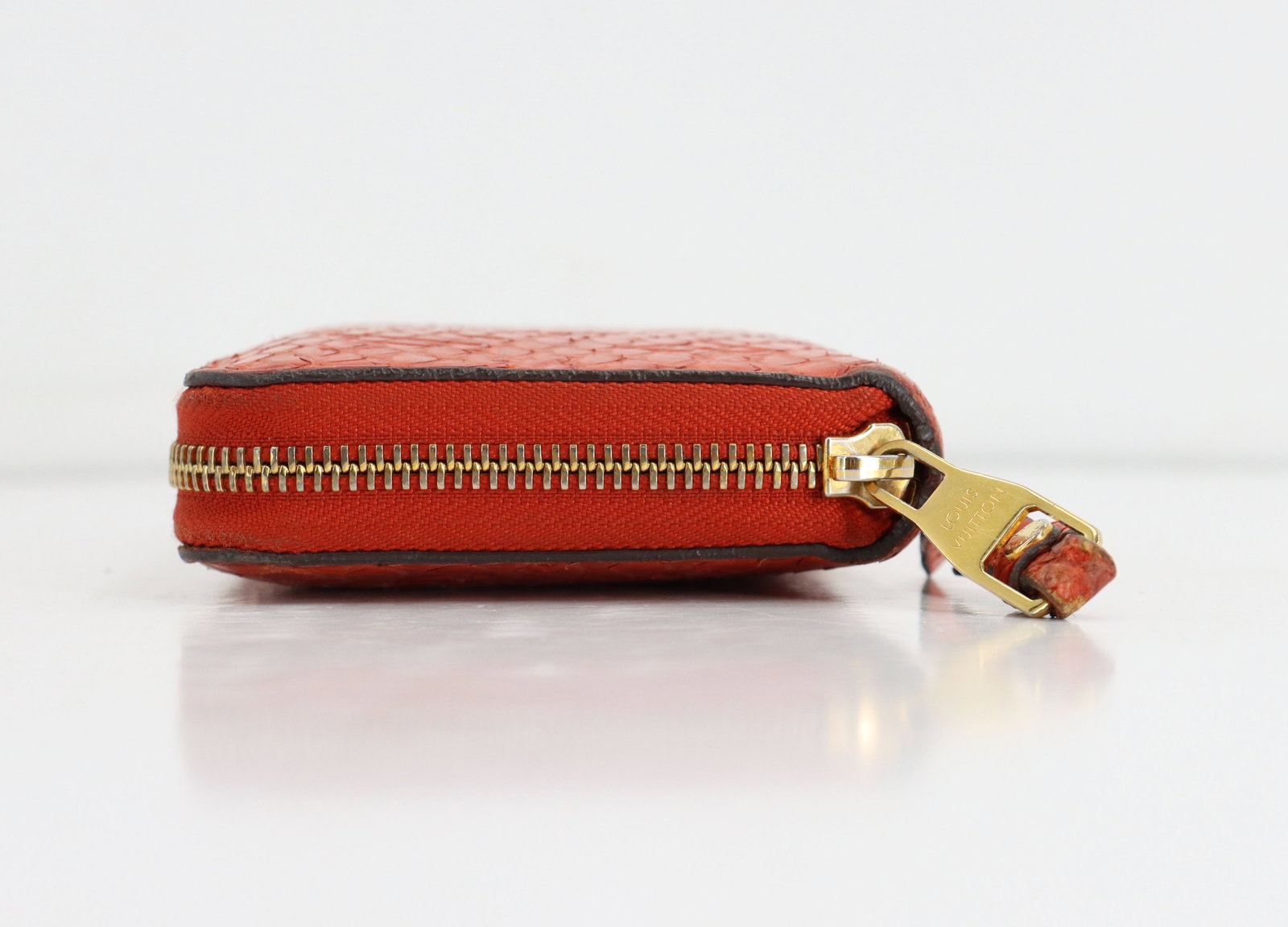 Exotic Red Python Leather Louis Vuitton Zippy Wallet - 6