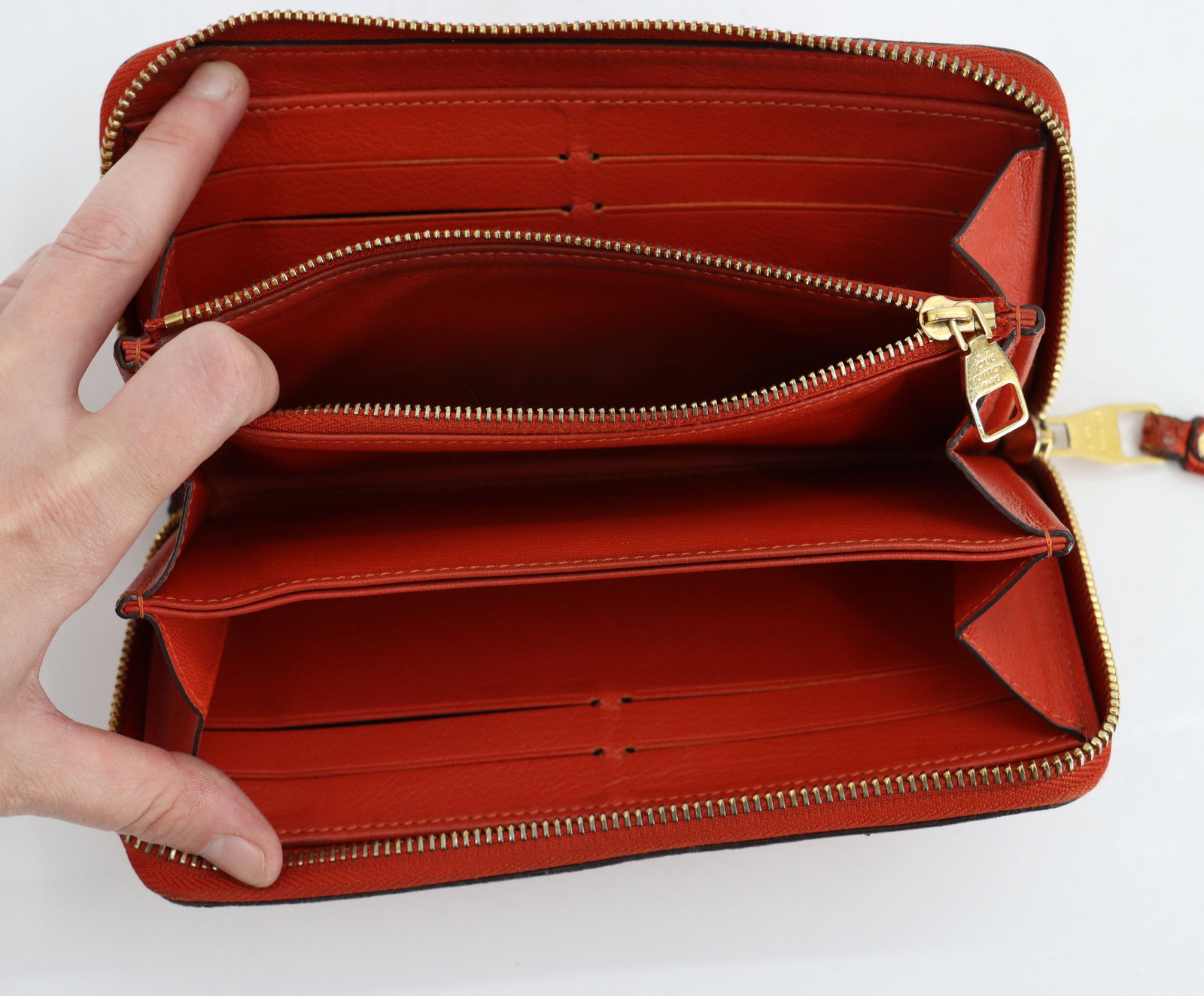 Exotic Red Python Leather Louis Vuitton Zippy Wallet - 9