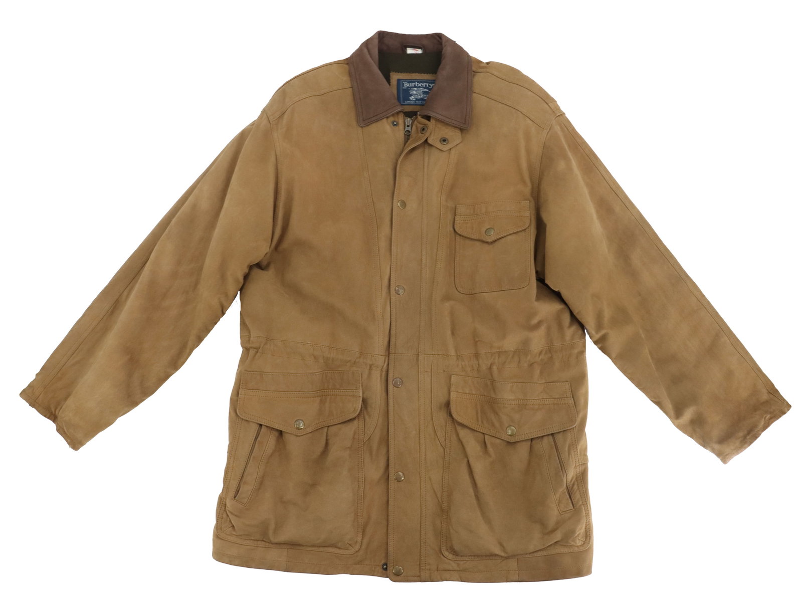 Men's Medium Burberry Suede Leather Barn Jacket (1 of 16)