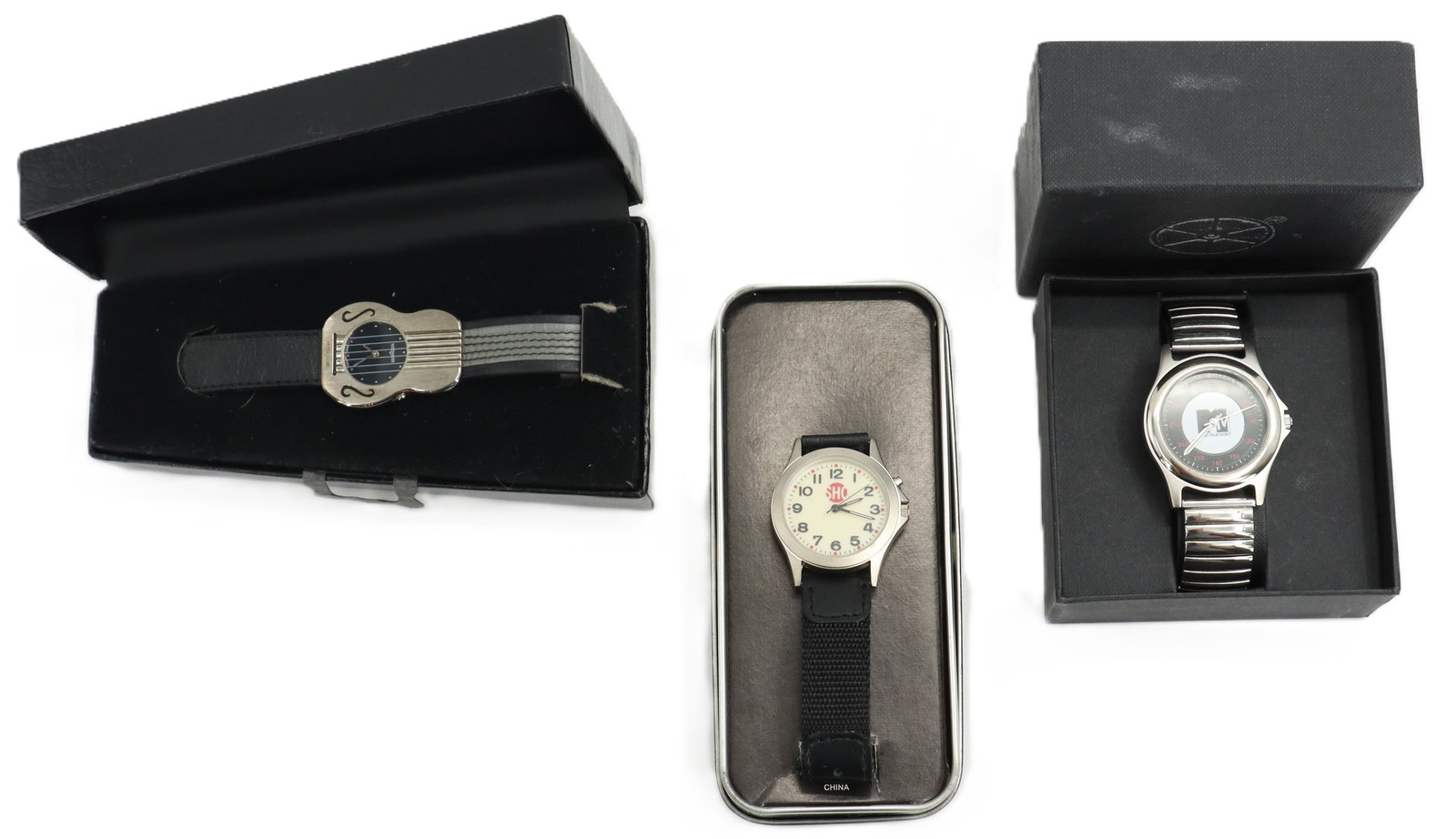 (3) Television Channel Themed Stainless Steel Wrist Watches in Original Boxes (1 of 18)