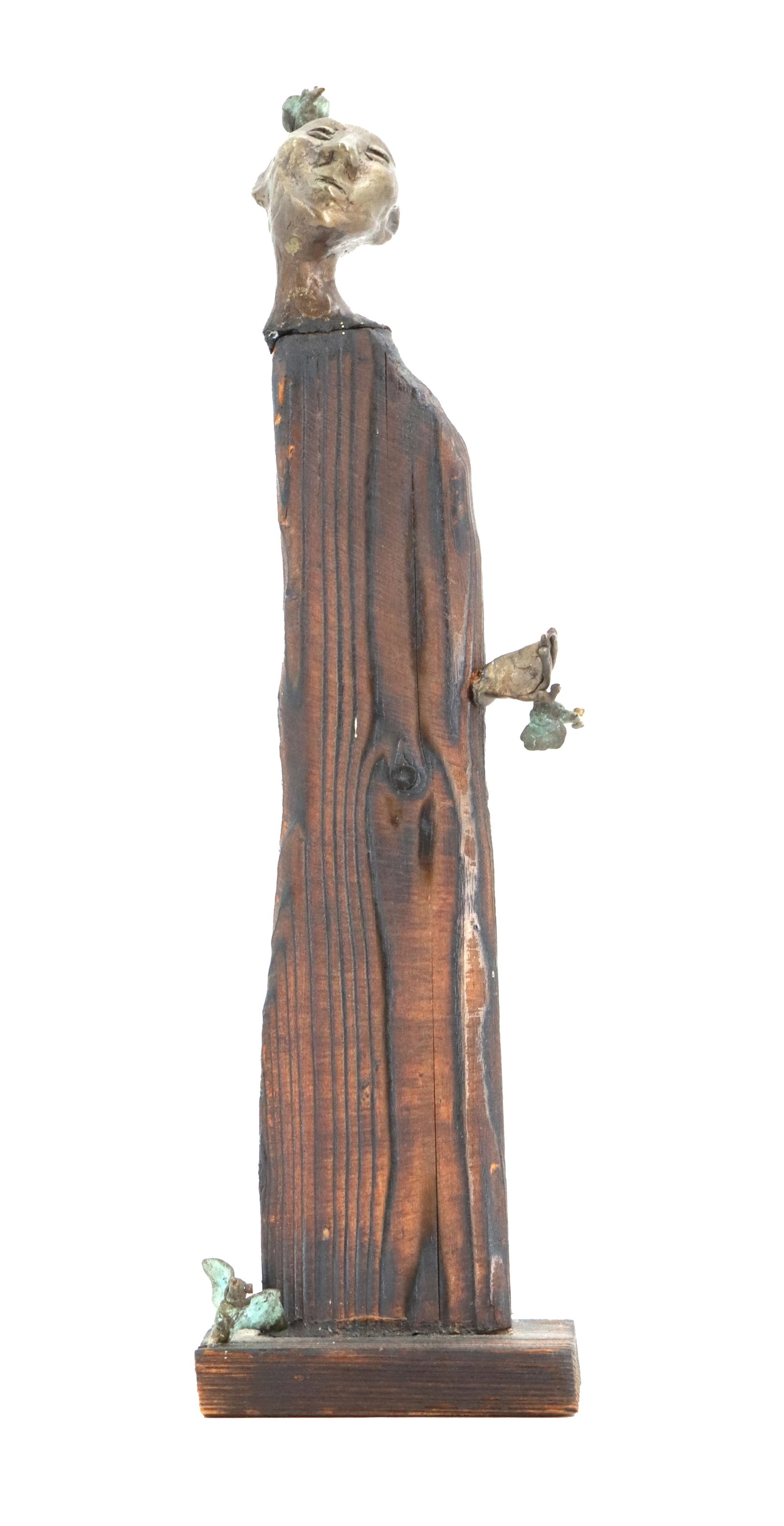 Francoise Mayeras (Born 1942) French, "Stranded" Driftwood and Bronze Sculpture (1 of 14)