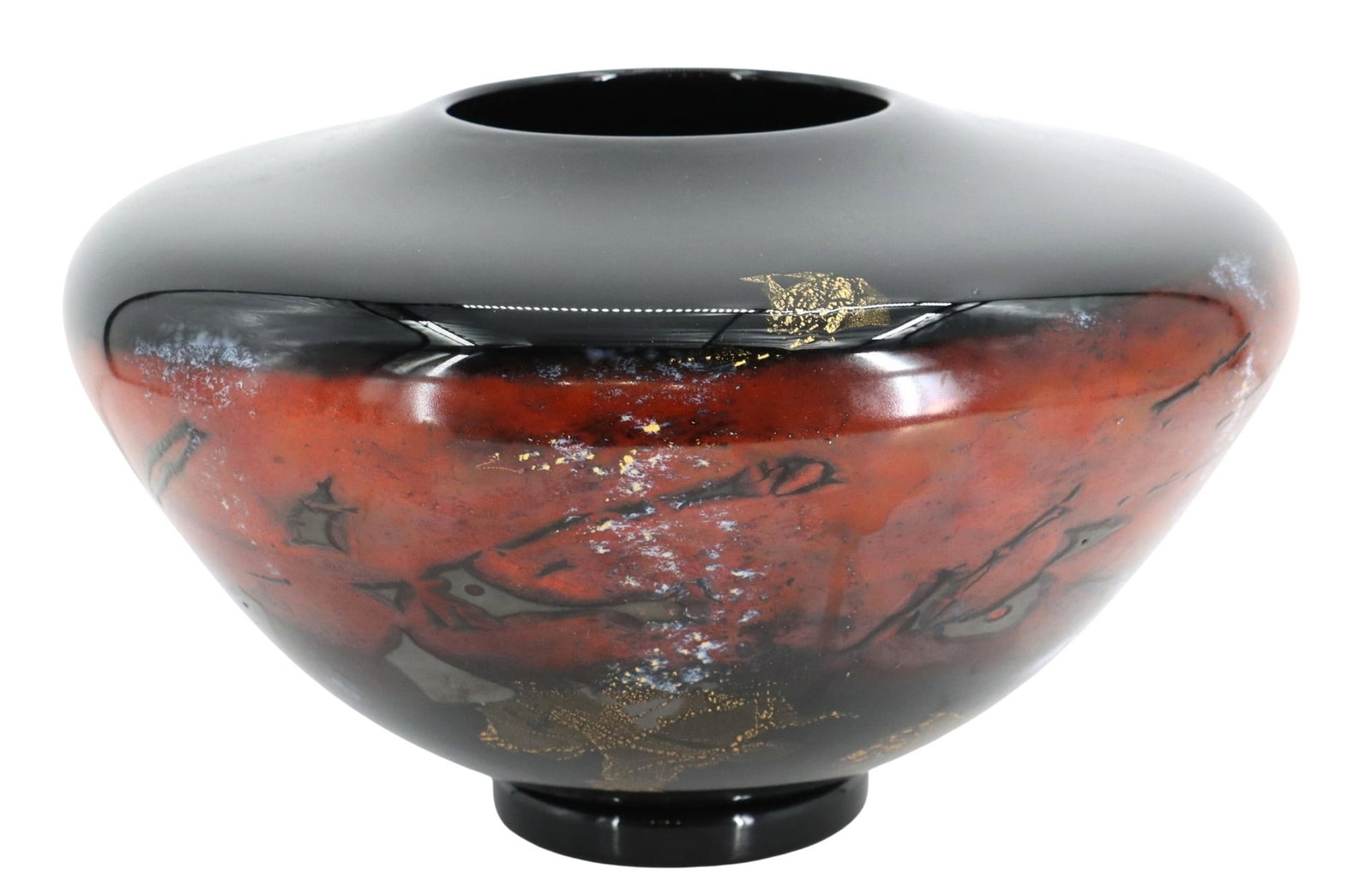 Michael Nourot (1949-2015) American, Signed Art Glass Vase (1 of 17)