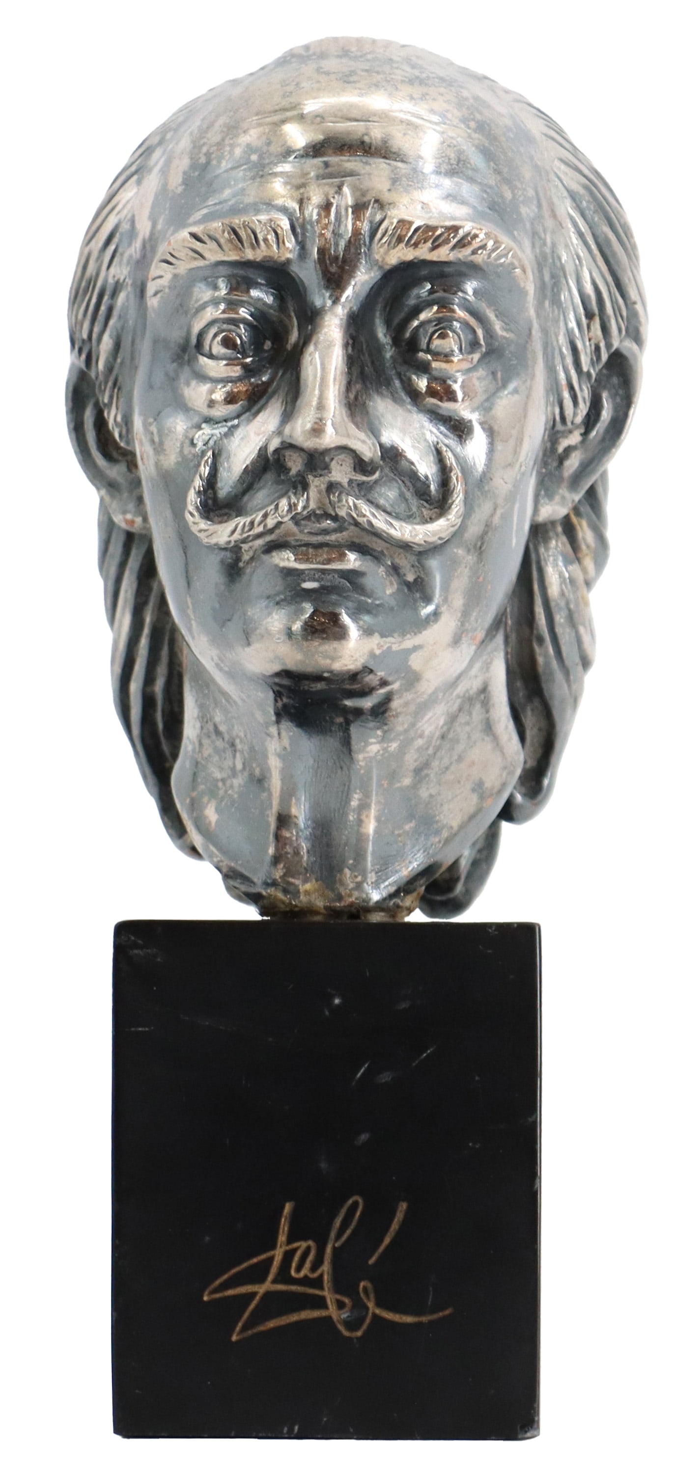 Bronze Silverplated Bust of Salvador Dali (1 of 11)
