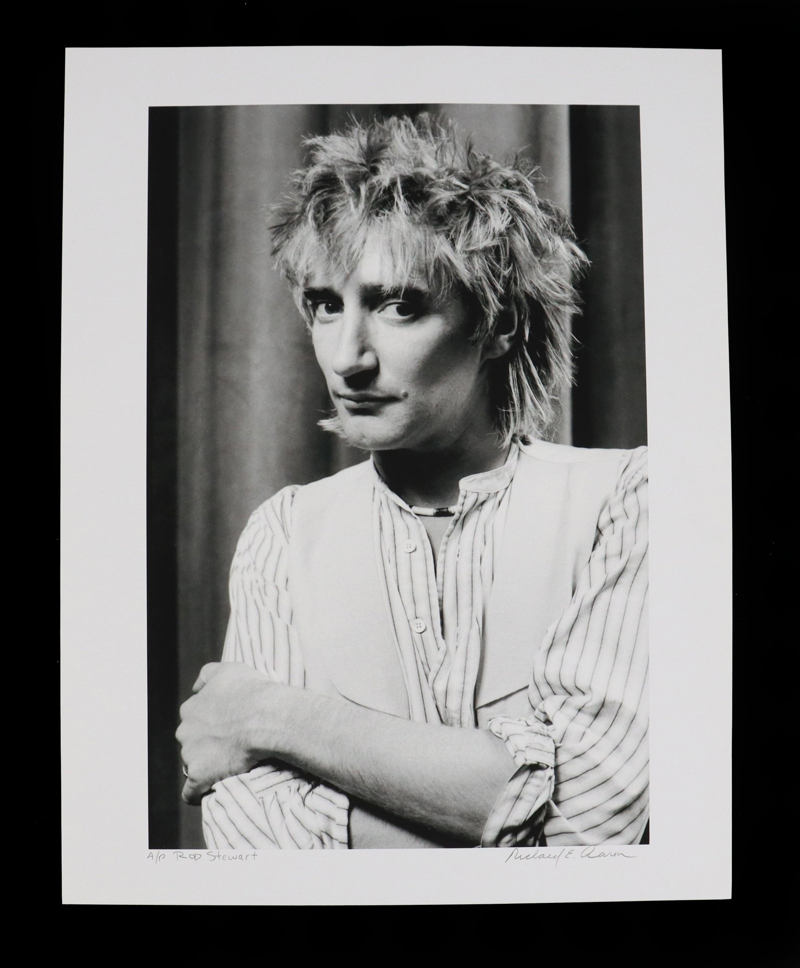 Richard E. Aaron (1949-2016) American, Artist's Proof Photography Print, Rod Stewart (1 of 7)