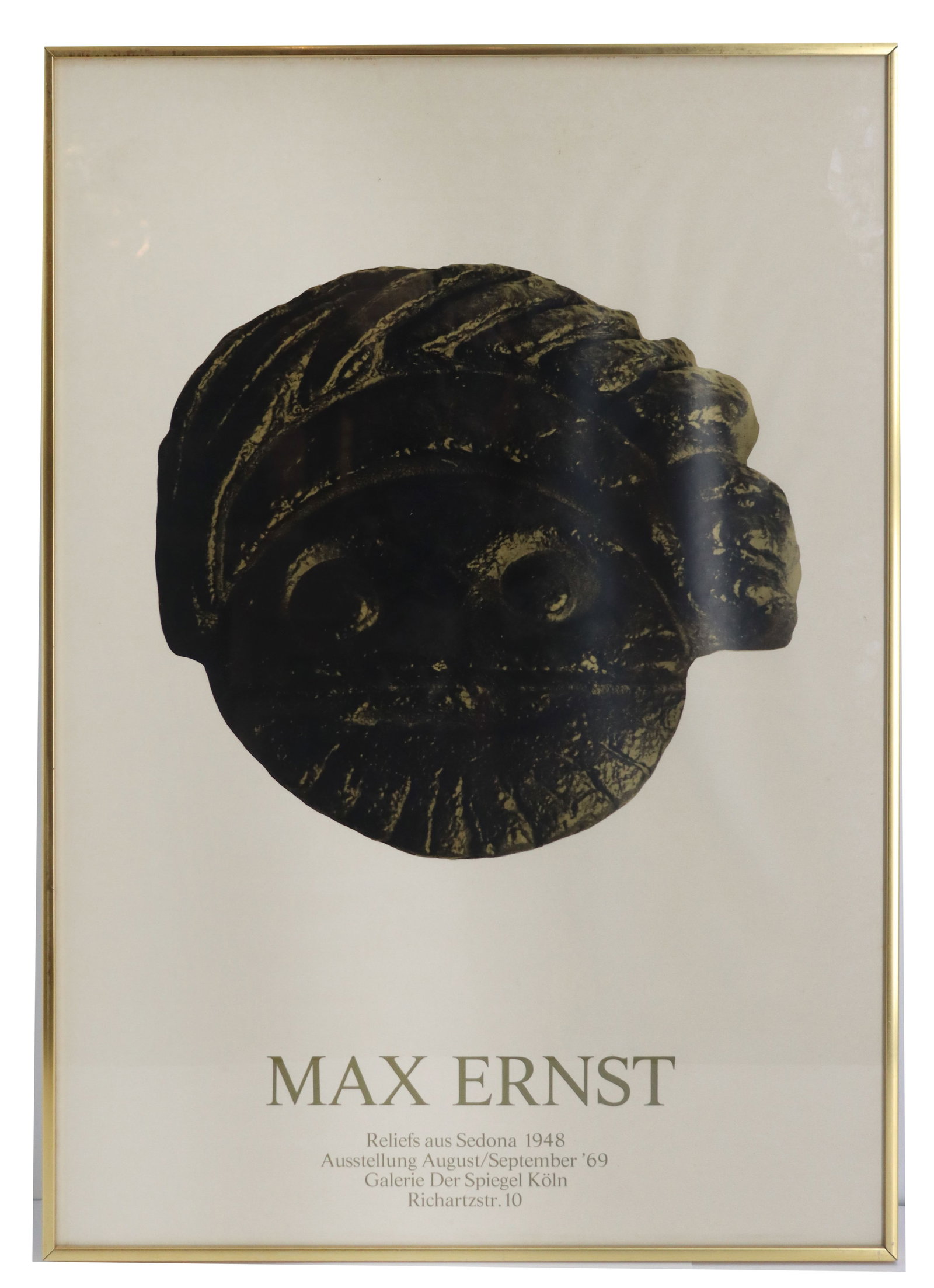 1969 Der Spiegel Max Ernst Reliefs Exhibition Lithographic Poster (1 of 10)