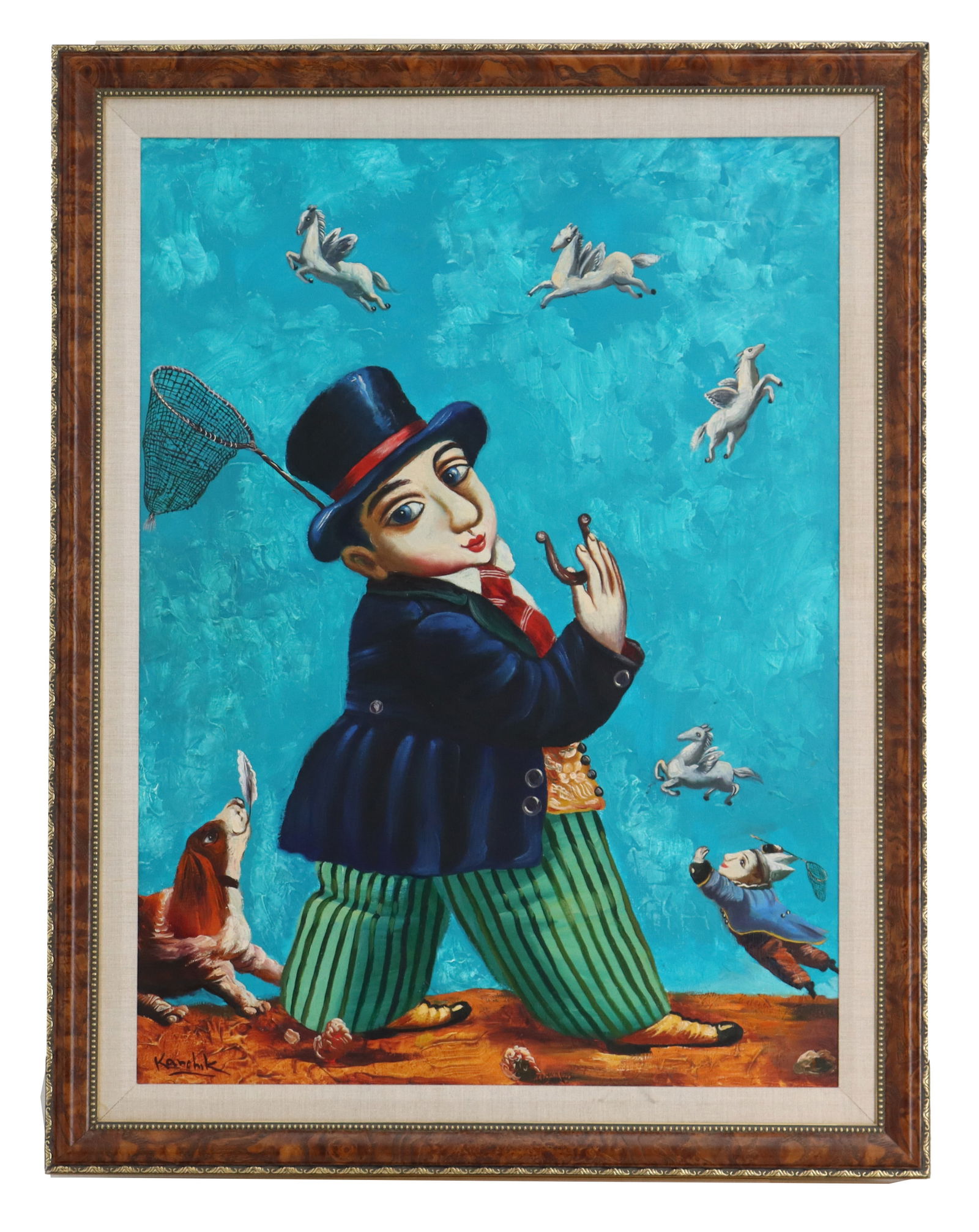 Alexander Kanchik (Born 1959) Russian/Israeli, Surrealist Pegasus Oil on Canvas (1 of 12)