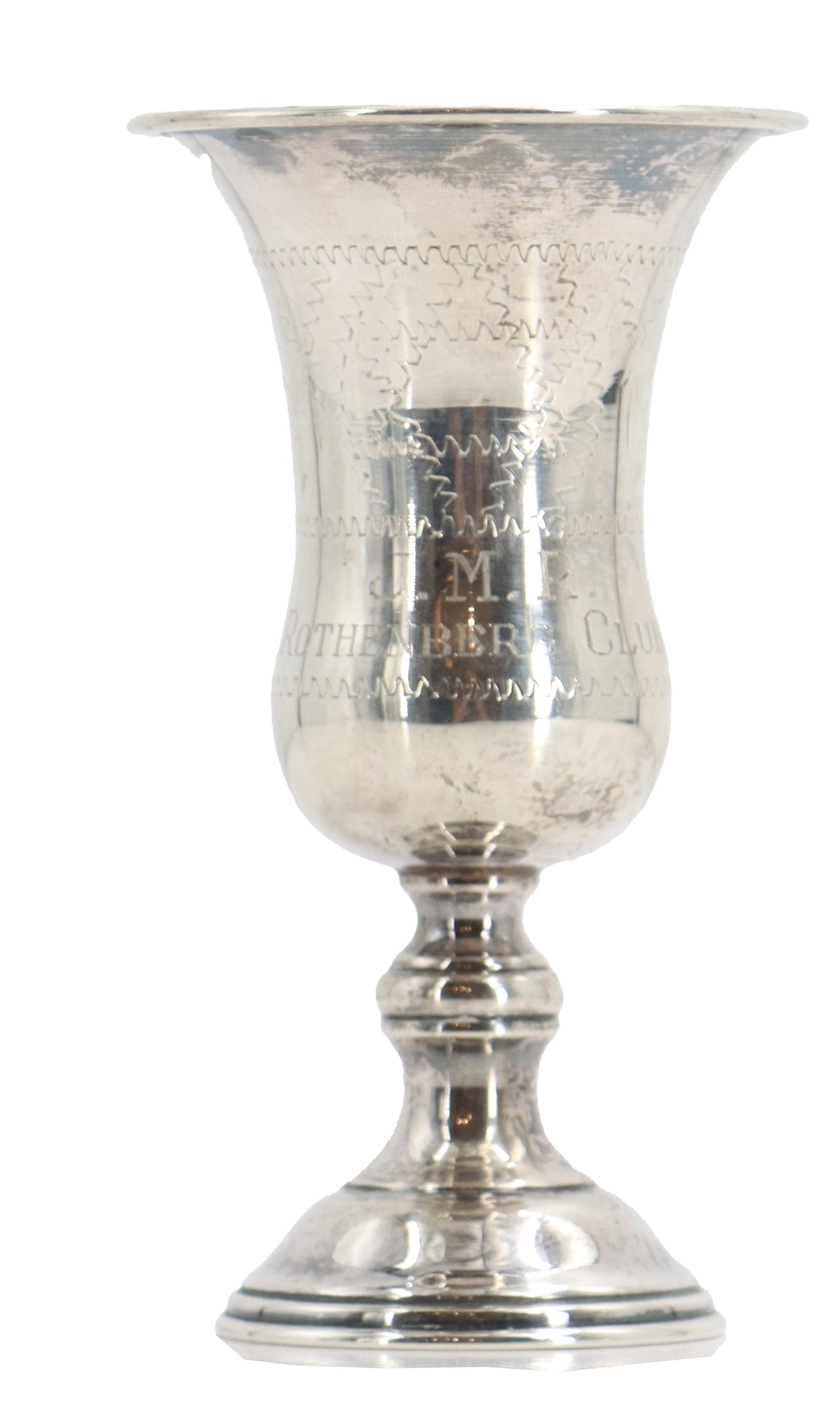 Sterling Engraved Rothenberg Cup Kiddush Cup - 1.6 ozt. (1 of 15)