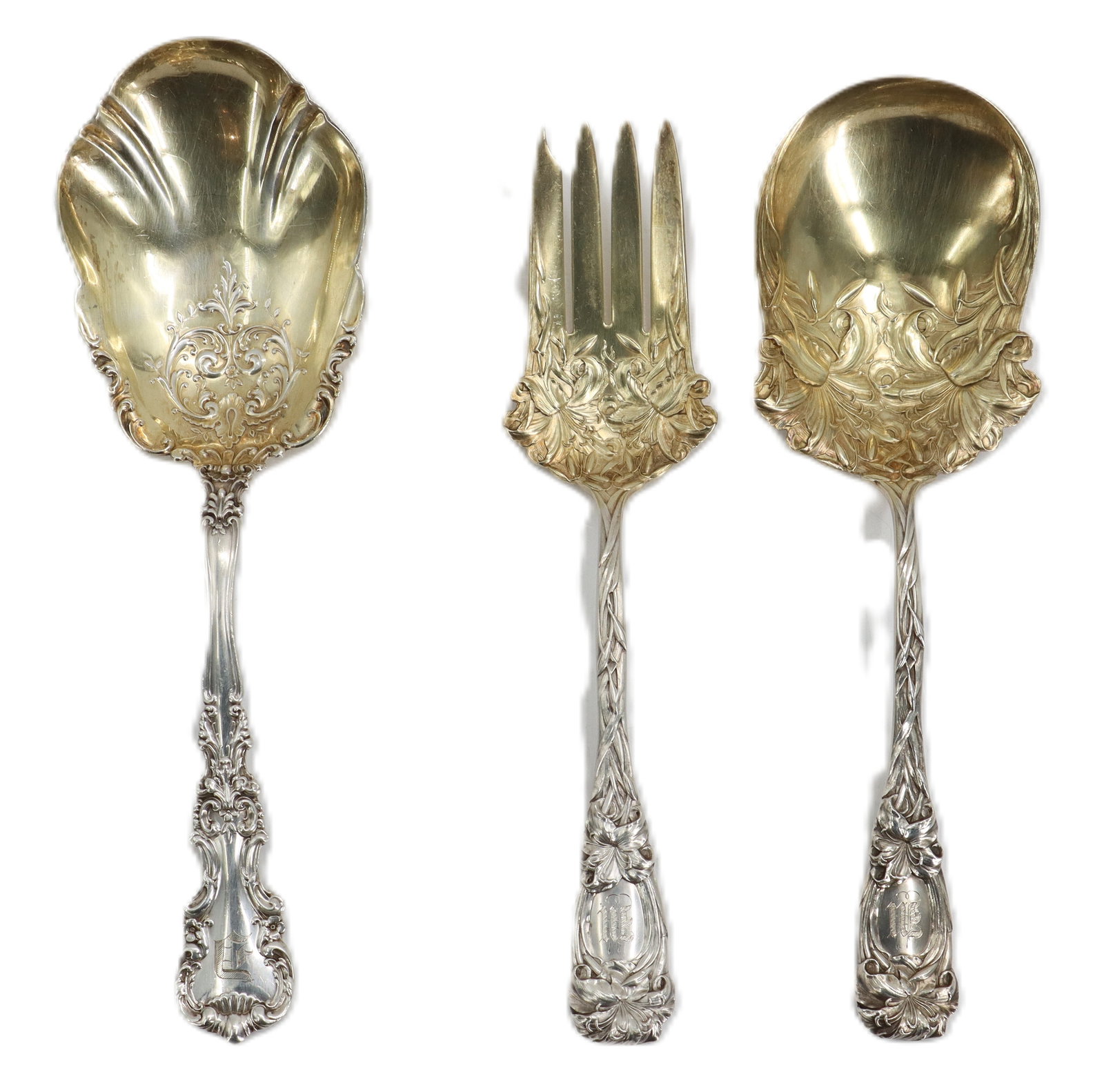 (3) British JC.Derby Sterling Silver Utensils - 12.830 ozt. (1 of 18)