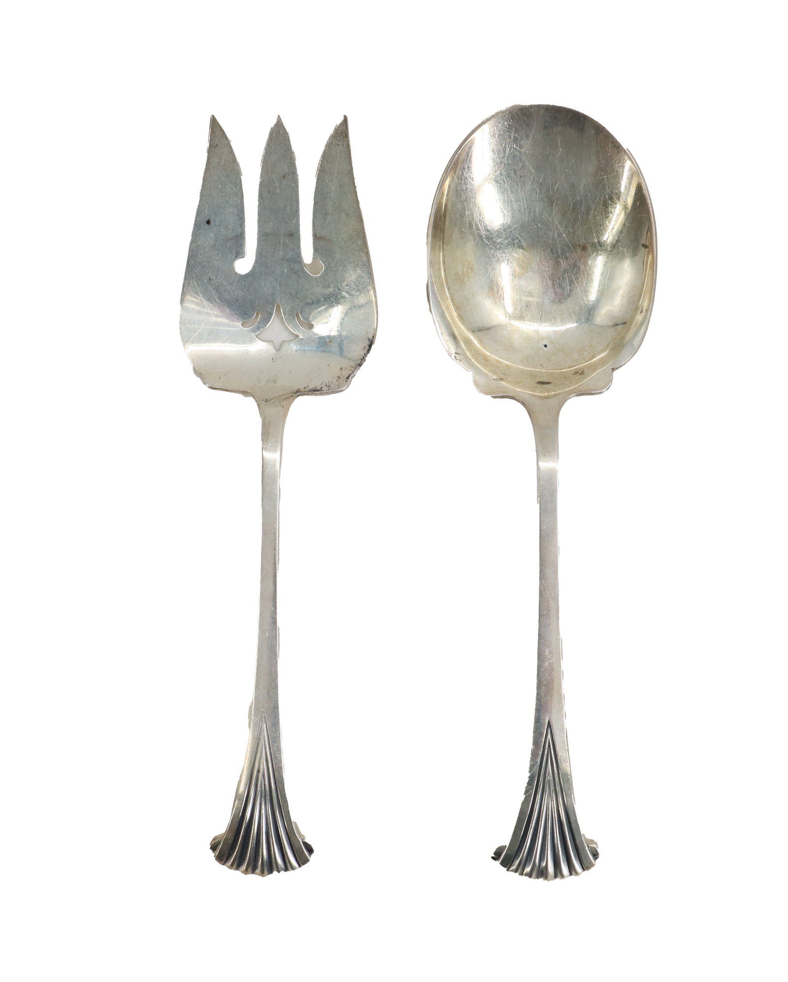 (2) Tuttle Silversmiths Carter Era Sterling Silver Serving Utensils - 8.735 ozt. (1 of 15)
