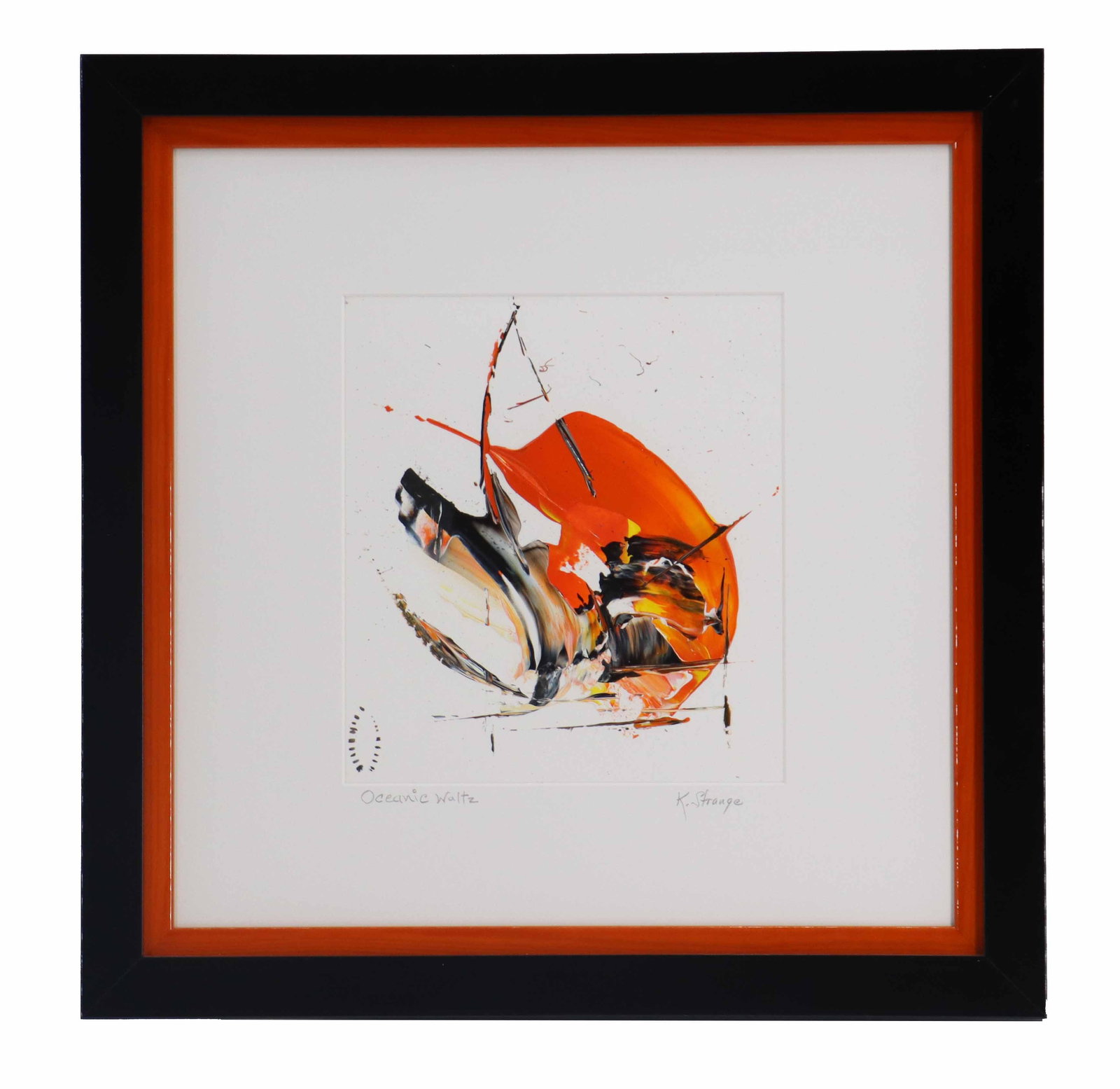 K. Strange (Contemporary) American, Ink on Paper Abstract Expressionist "Oceanic Waltz" (1 of 11)