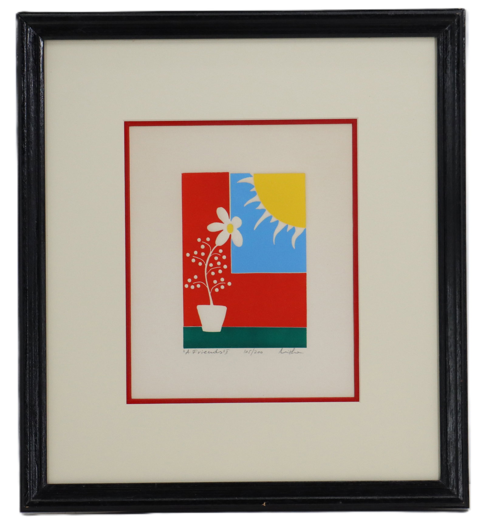 Misha Moracha (Born 1944) Yugoslavian, Hand Colored Etching, "Friends II": Misha Moracha (Born 1944) Yugoslavian, Hand Colored Etching, "Friends II". Signed, titled, and numbered in pencil 105/200. Overall Size: 19 3/4 x 17 3/4 in. Sight Size: 10 3/4 x