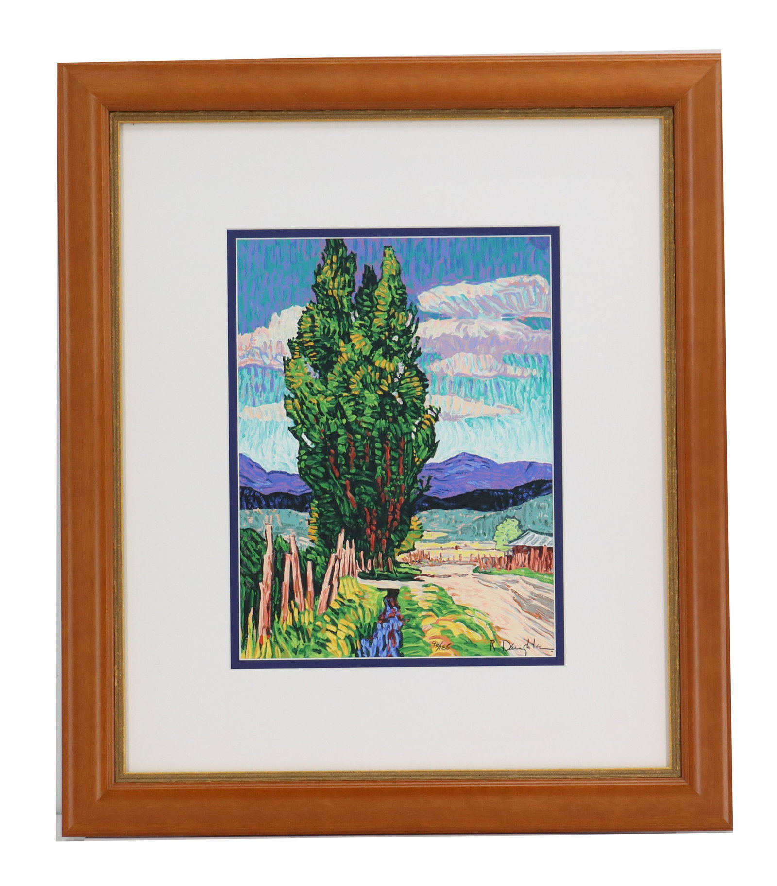 Robert Daughters (1929–2013) American, Limited Edition Expressionist Serigraph Landscape Print (1 of 10)