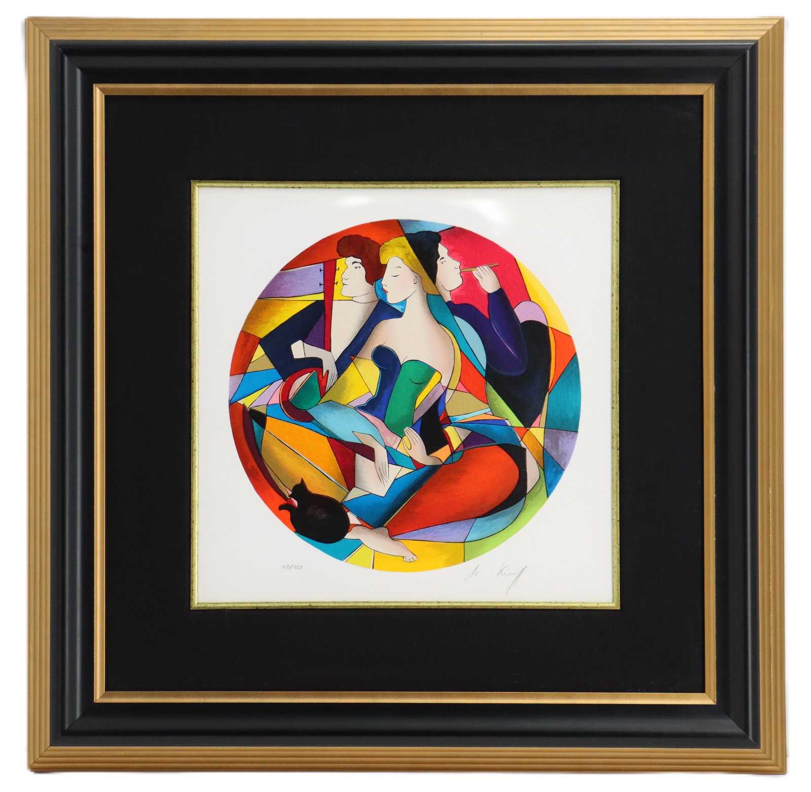 Linda Le Kinff (Born 1949) French, Color Serigraph, "Vertigo" (1 of 11)