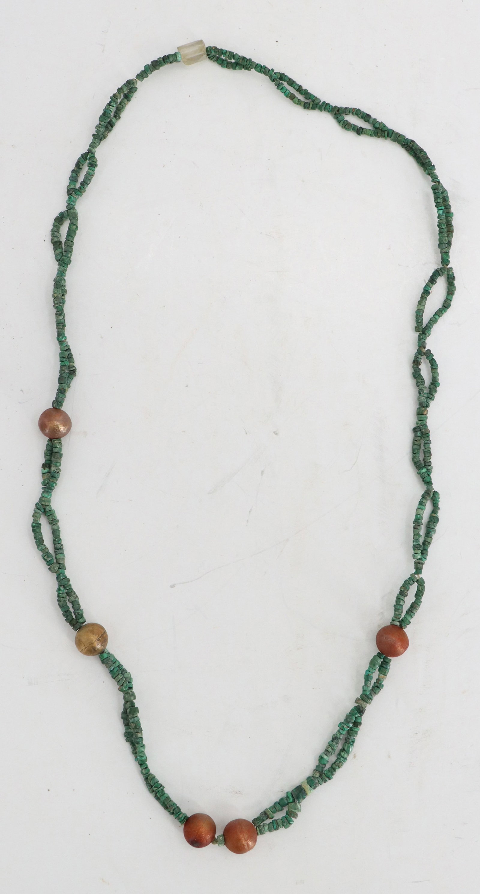 Green Jade Infinity Loop Necklace - 2