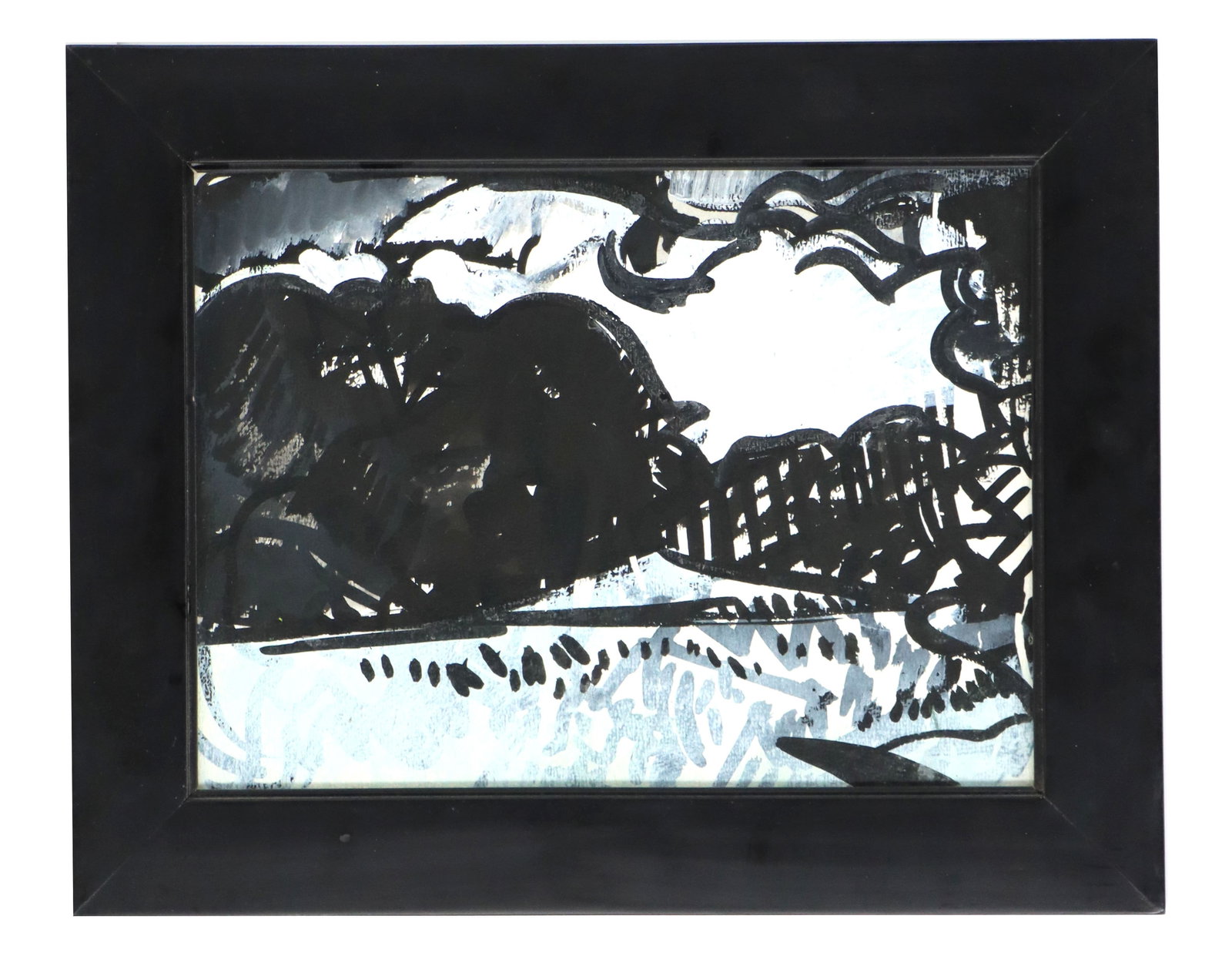 Lester Goldman (1942-2005) American, Mixed Media Abstract "The Storm" (1 of 7)