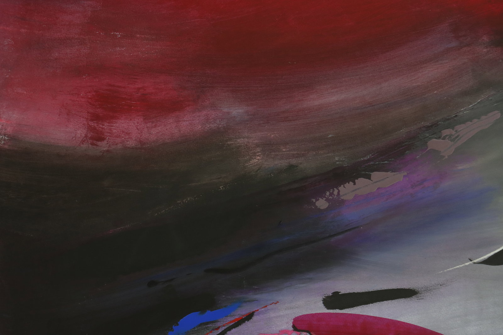 Large Signed Abstract Expressionist Lithograph Print - 4