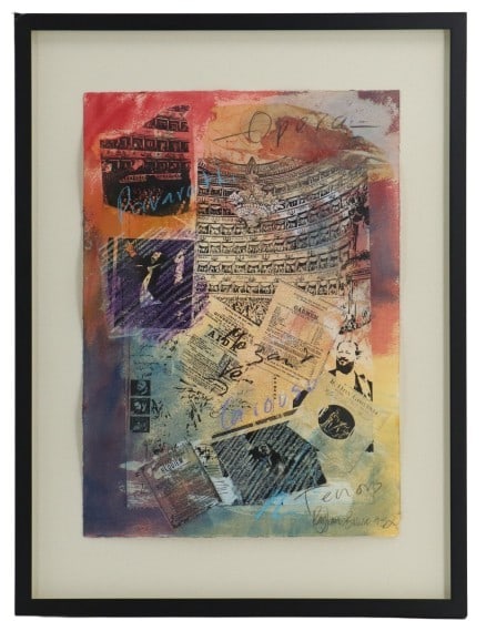 Ray James Brown (20th Century) American, Mixed Media Abstract Collage "The Opera" (1 of 11)