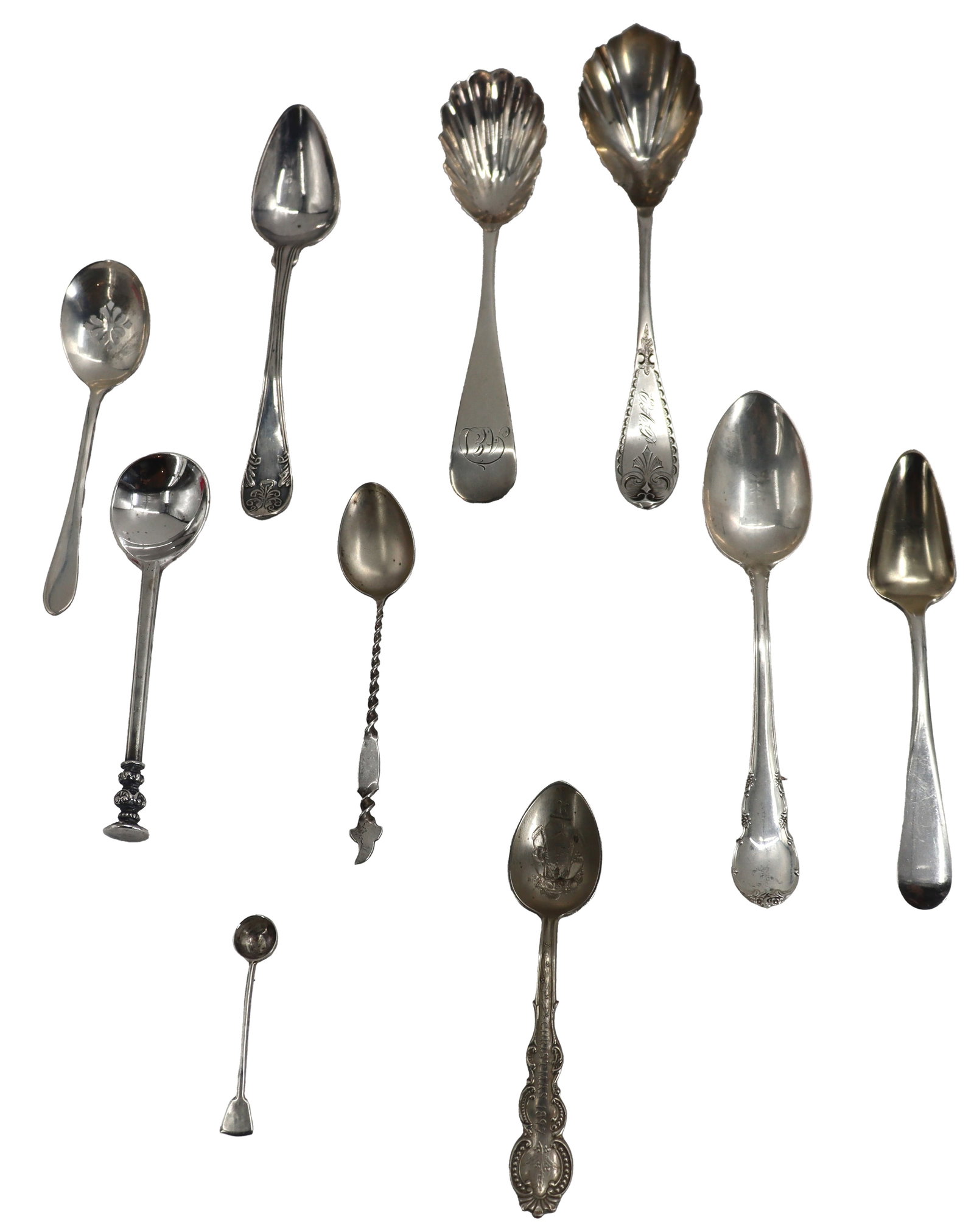 (10) Various American and European Sterling Silver Spoons - 4.885 ozt. (1 of 19)