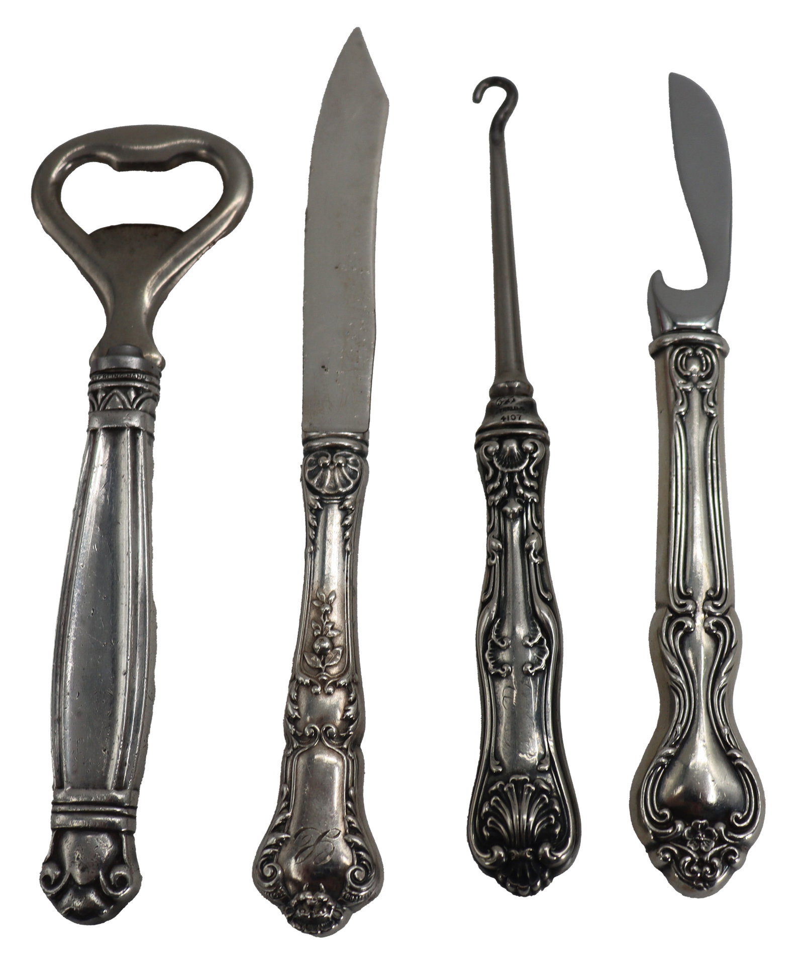 (4) American Sterling Silver Handled Tools (1 of 19)