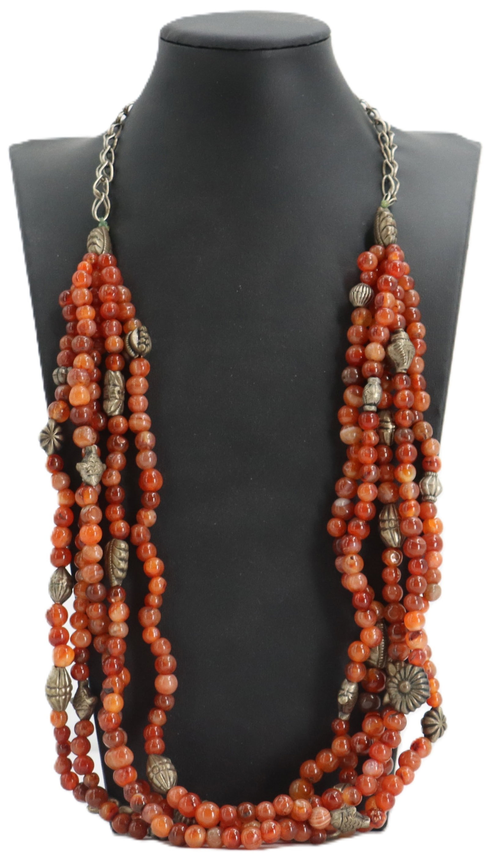 Multi-Strand Glass Beaded Necklace (1 of 9)