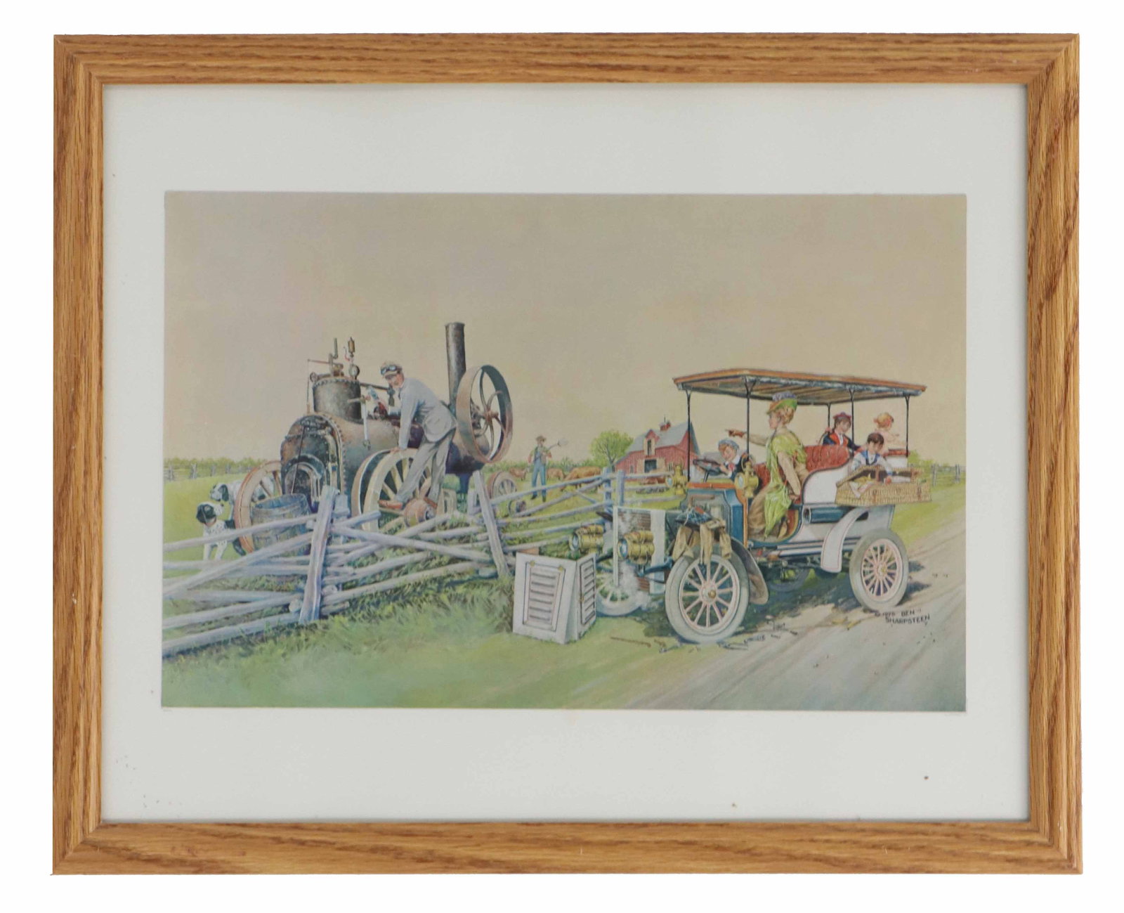 Benjamin Sharpsteen (1895-1980) American, Americana Lithograph (1 of 8)