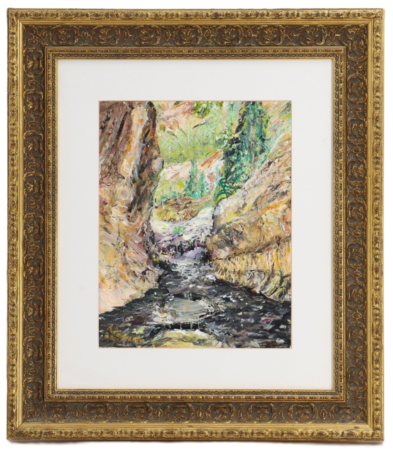 A. Schwartz (20th/21st Century) American, Oil on Canvas Abstract Expressionist Landscape (1 of 10)