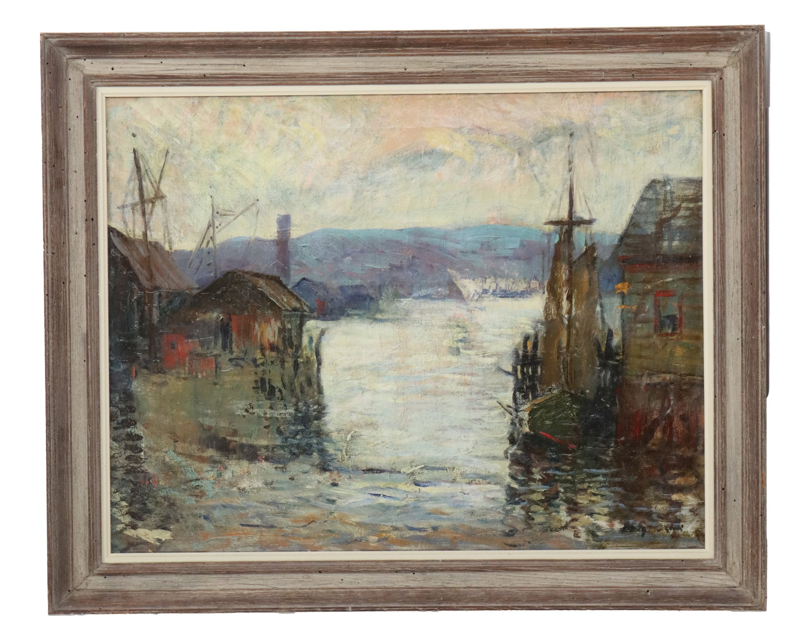 Arthur Clifton Goodwin 1864–1929) American, Oil on Canvas Impressionist Massachusetts Harbor (1 of 10)