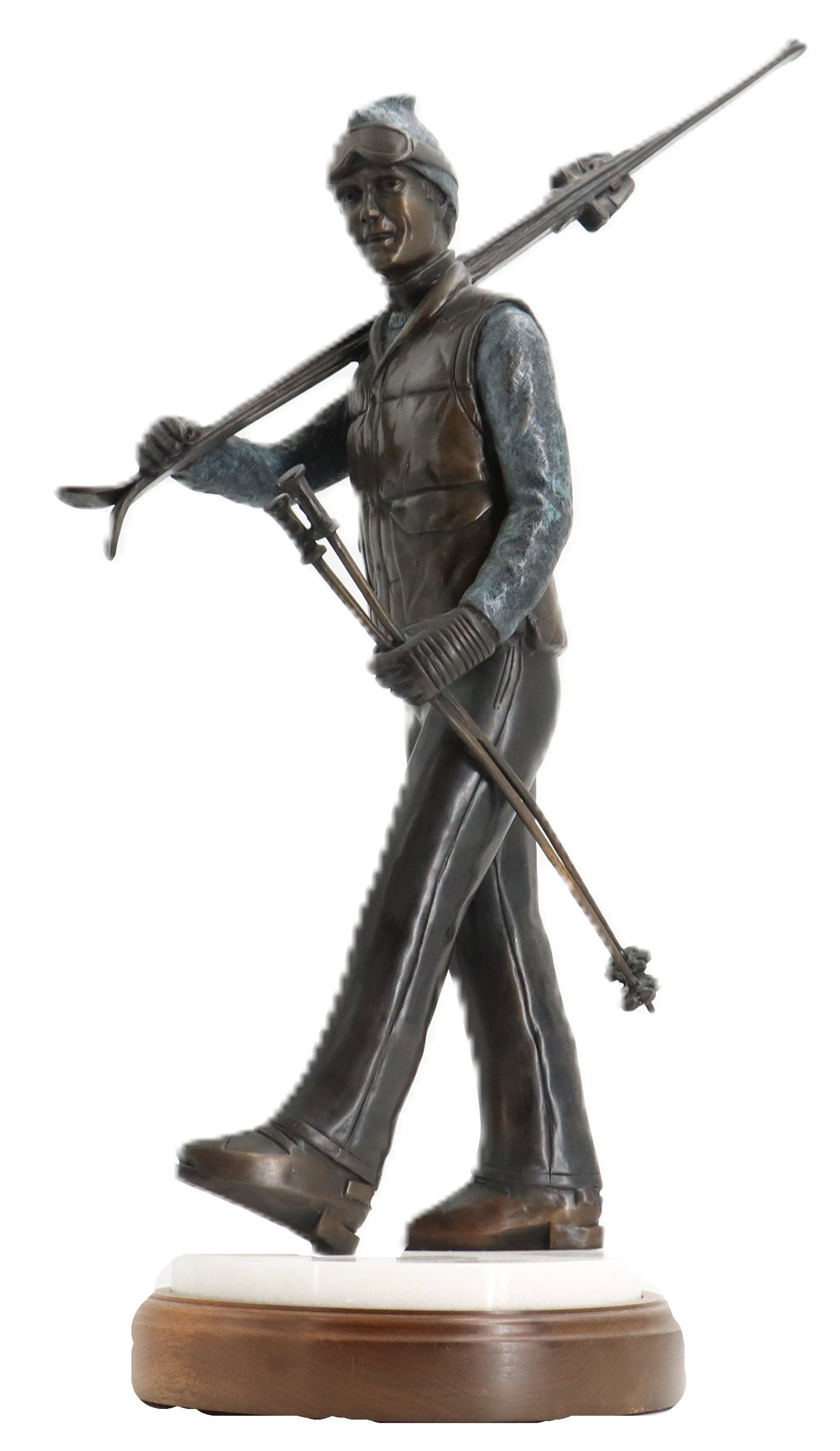 Gary Myers (1942–2013 American, Bronze Figural Sculpture of a Skier (1 of 15)