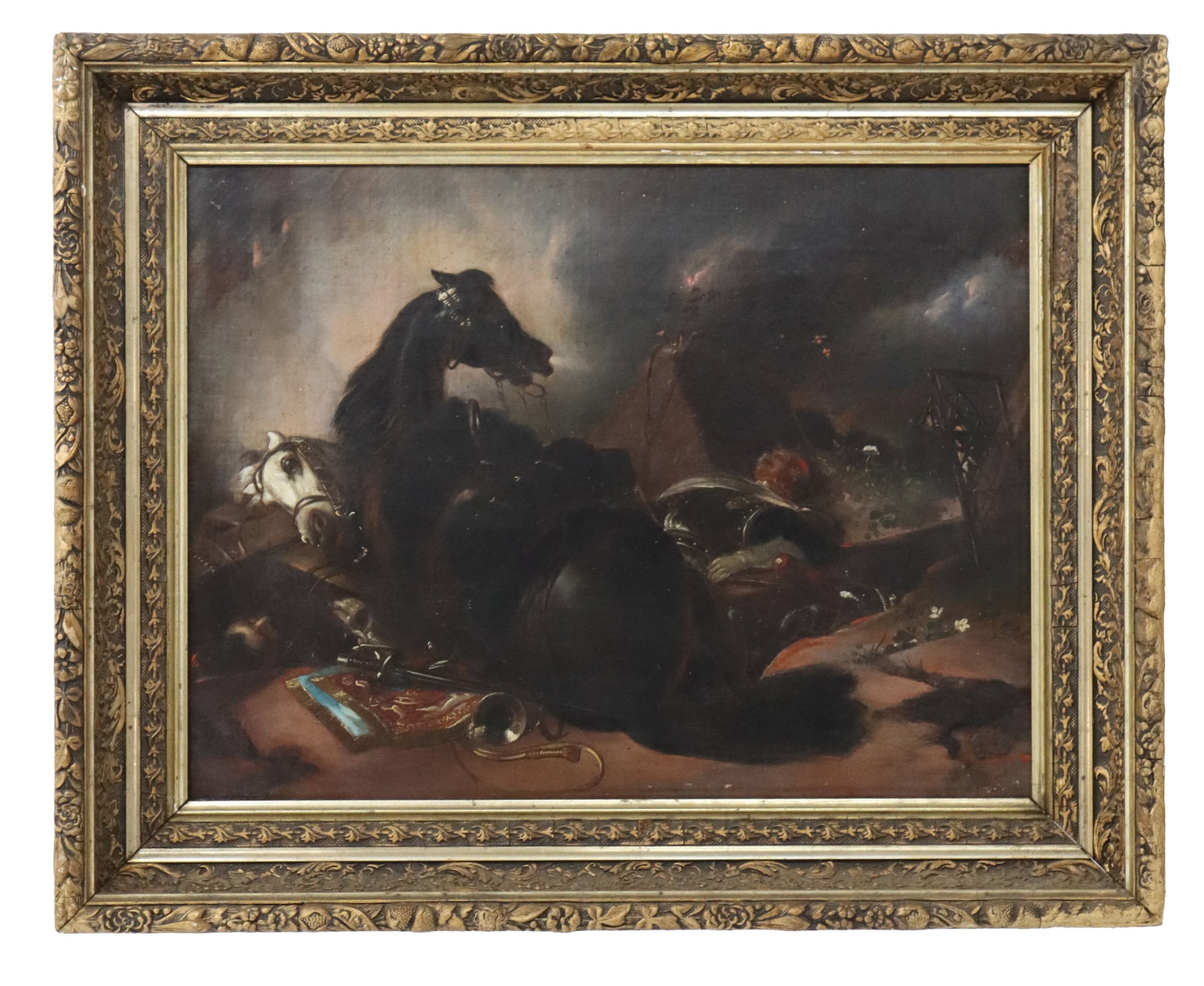 J Wilken (19th Century) Oil on Canvas After Sir Henry Edwin Landseer "War" (1 of 18)
