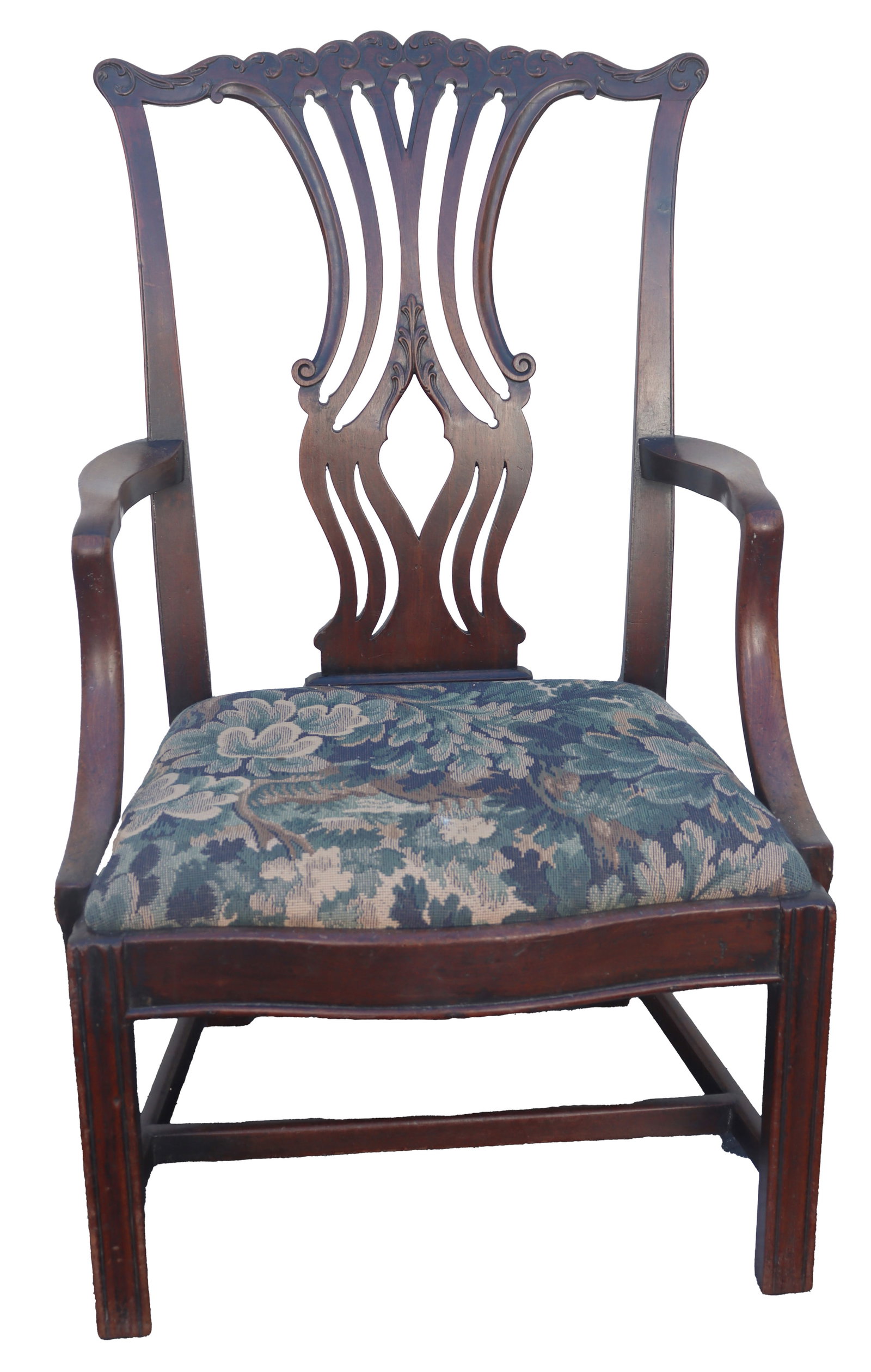 Kittinger Traditional Chippendale Style Mahogany Accent Dining Chair (1 of 20)