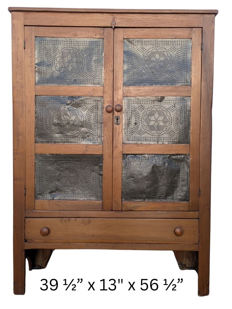 Antique American Wood and Tin Pie Cupboard (1 of 14)