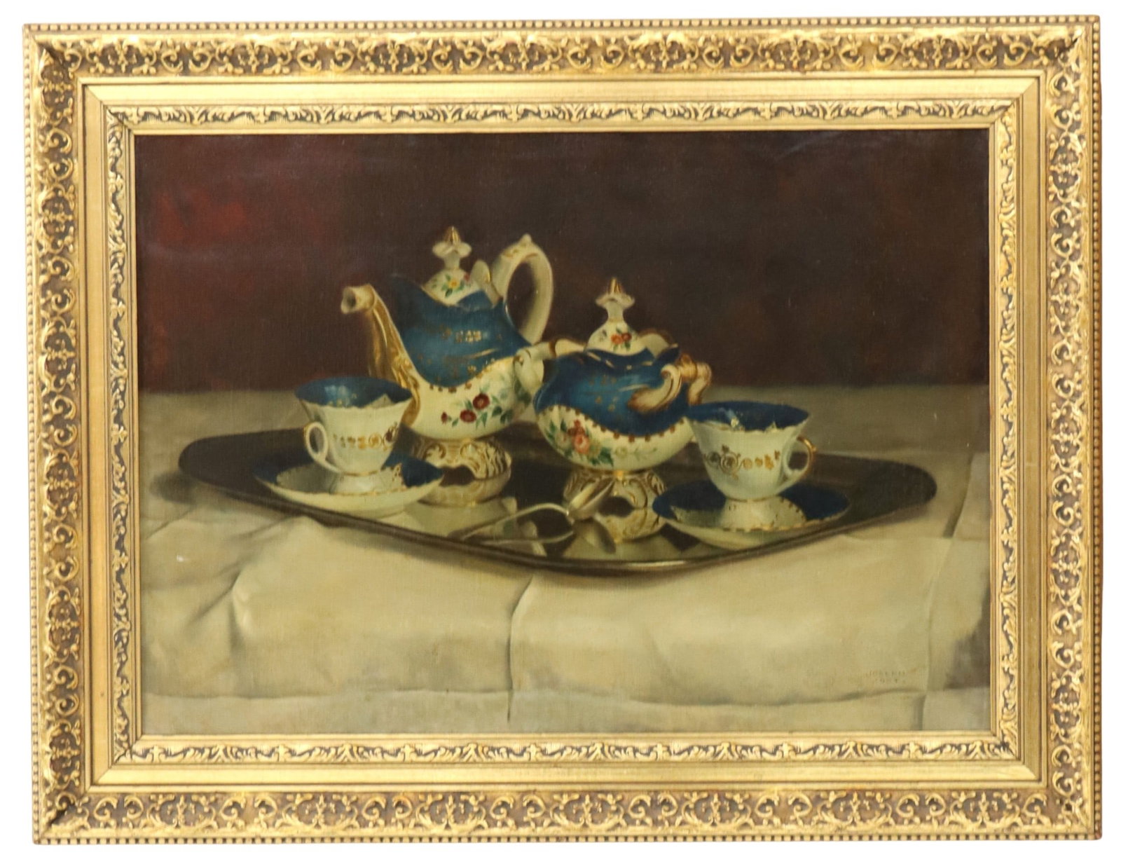 Henry Joseph Jost (1888–1969) Austrian, Oil on Canvas Still Life (1 of 12)