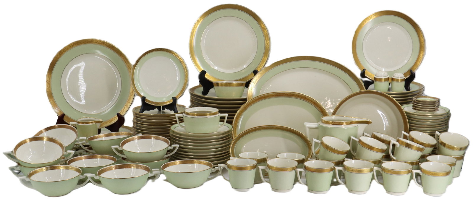 (137) Piece Royal Copenhagen "Dagmar" Pattern Serving Set and Assortment (1 of 20)