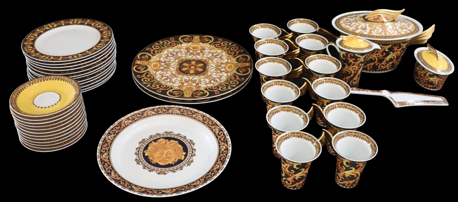 (43) Versace for Rosenthal "Barroco" Porcelain Twelve Person Serving Set (1 of 18)