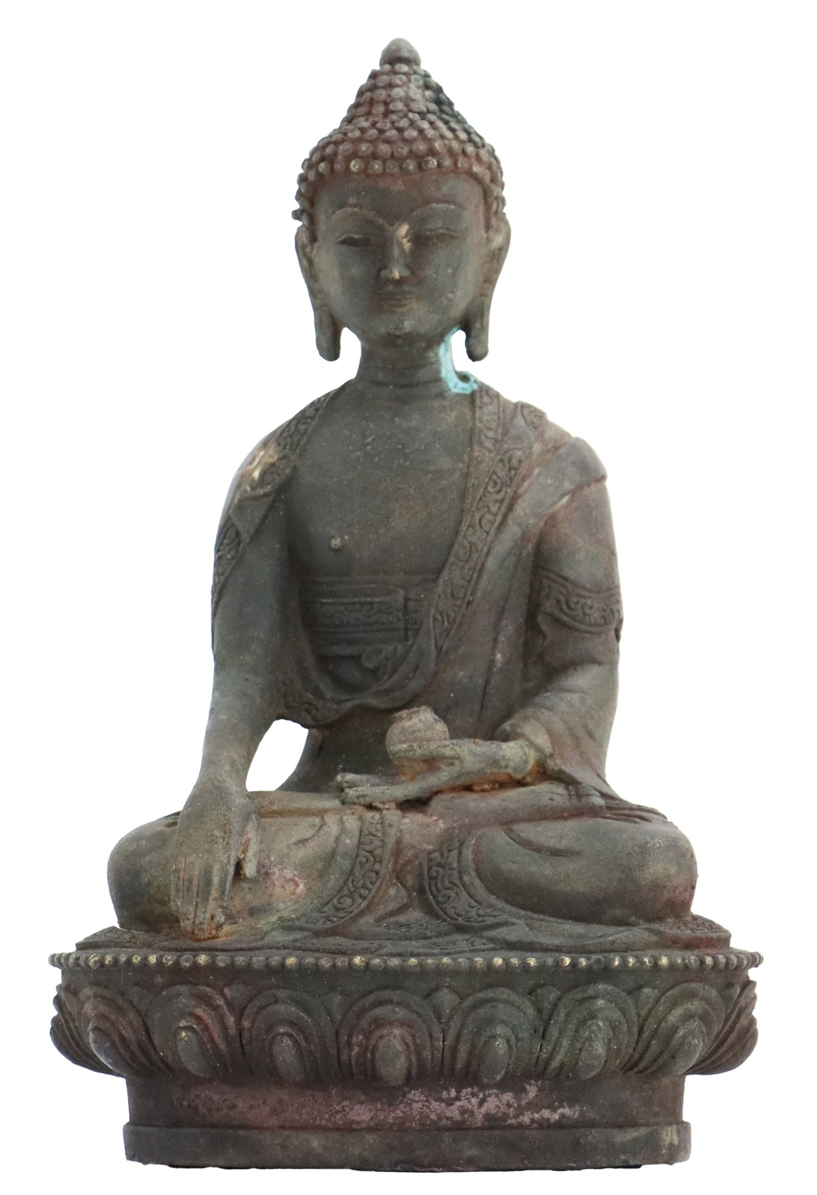 Antique Nepalese Seated Buddha Bronze Statue (1 of 16)