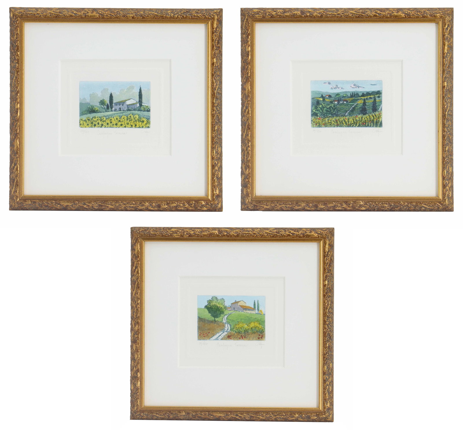 (3) Small Lithograph Prints of Italian Landscapes (1 of 18)