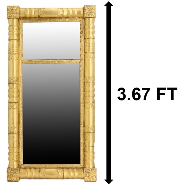 Antique American Classical Carved and Gilded Wall Mirror (1 of 16)