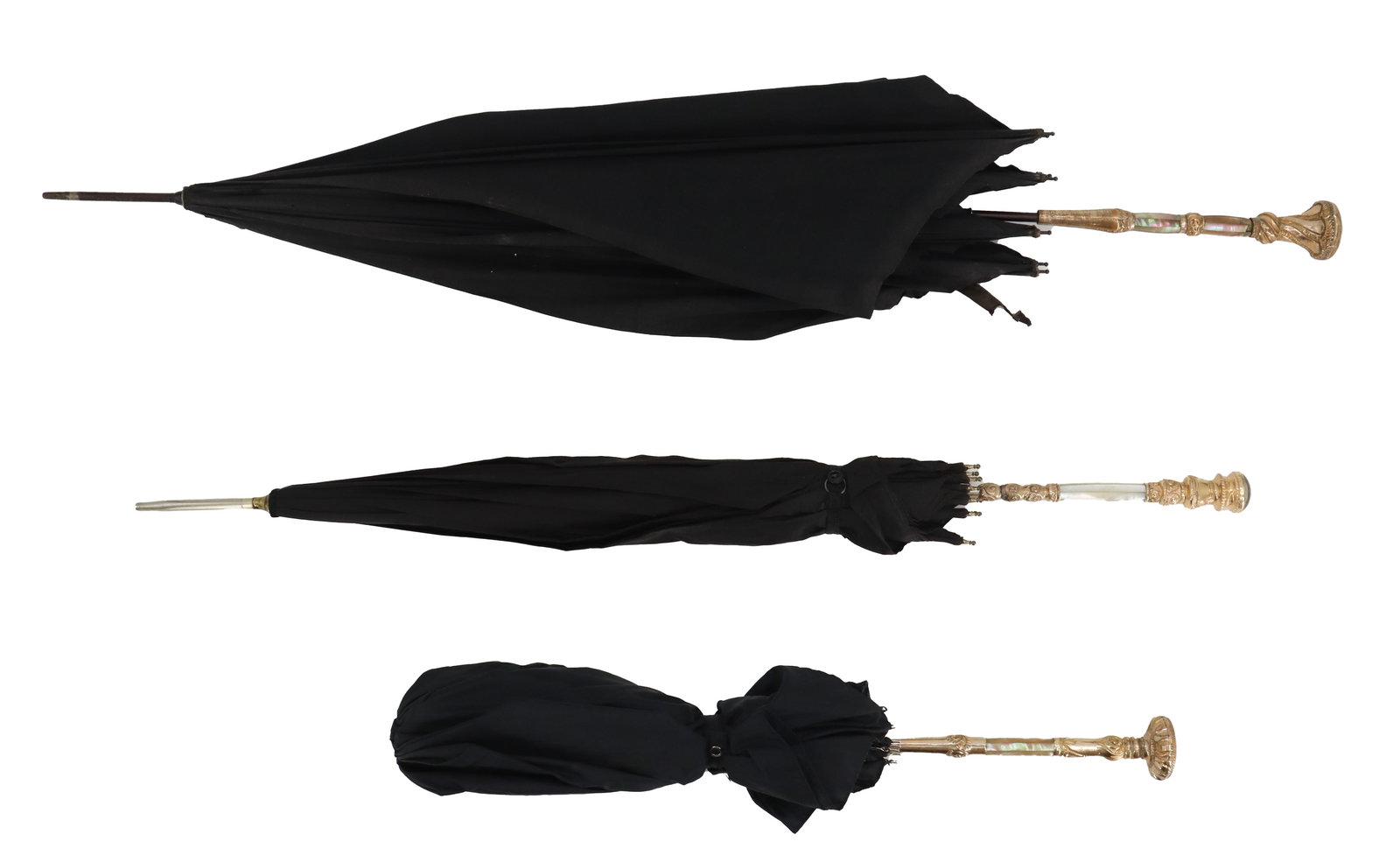(3) Antique Gold Filled and Mother of Pearl Umbrellas - AS IS (1 of 20)