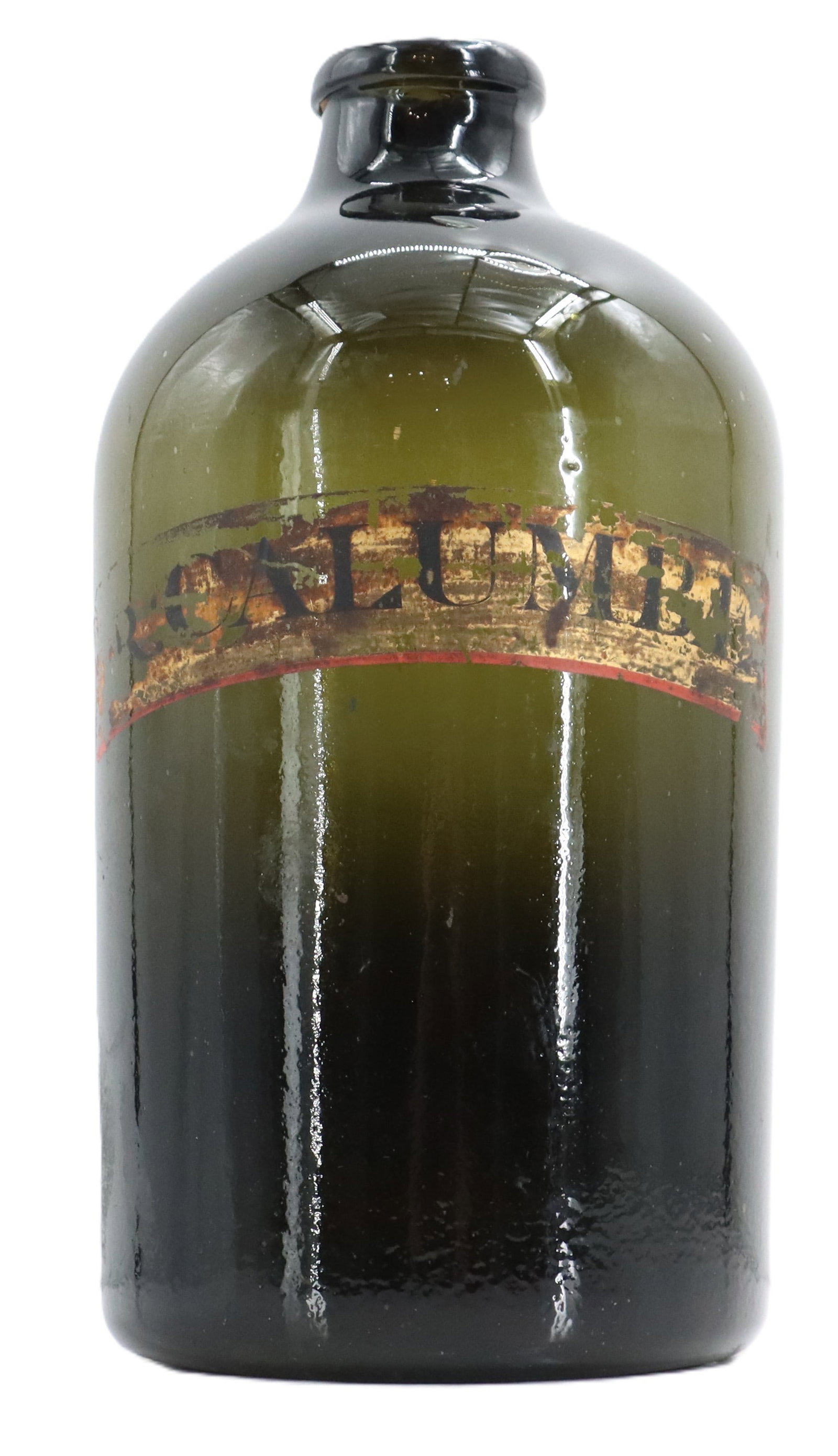 Antique 19th Century Dark Green Calumba Root Apothecary Bottle (1 of 15)