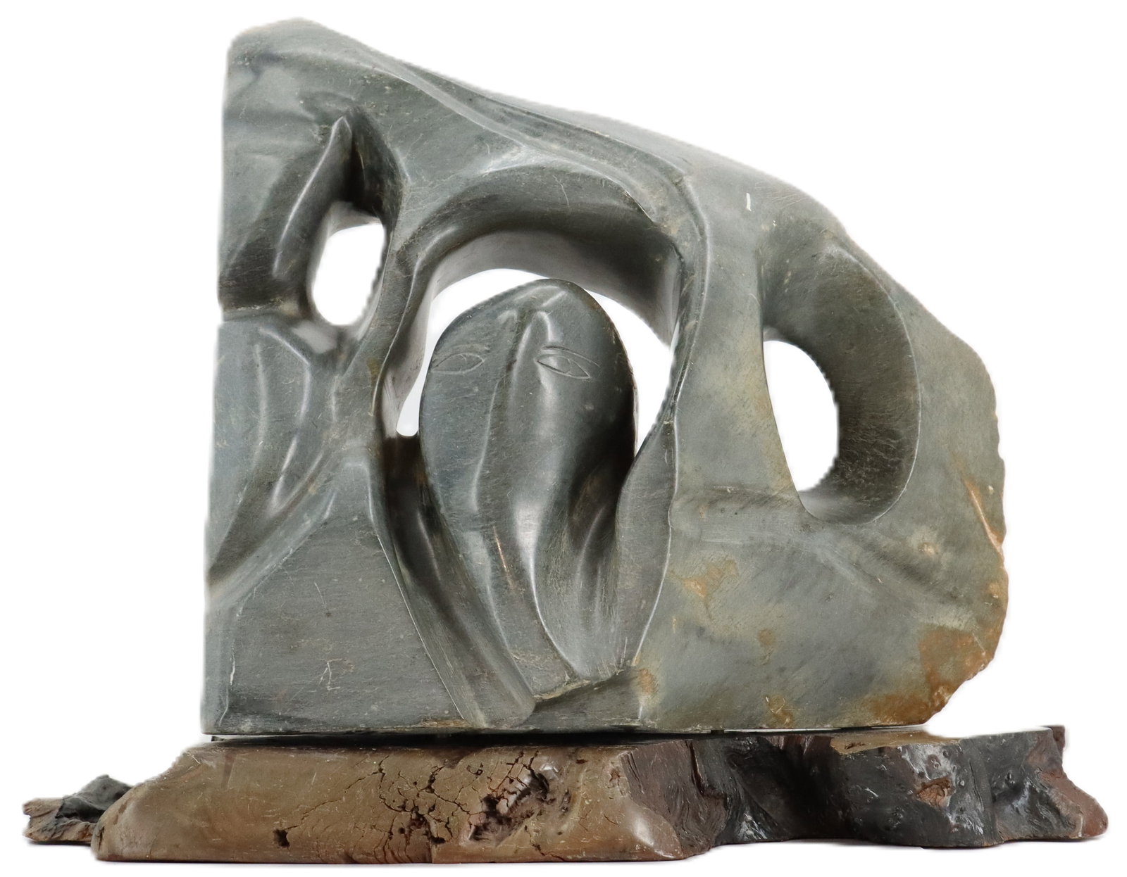 Augusto Ortego Escobedo (1914-1995) Mexican, Stone Sculpture, "Meditation" (1 of 15)